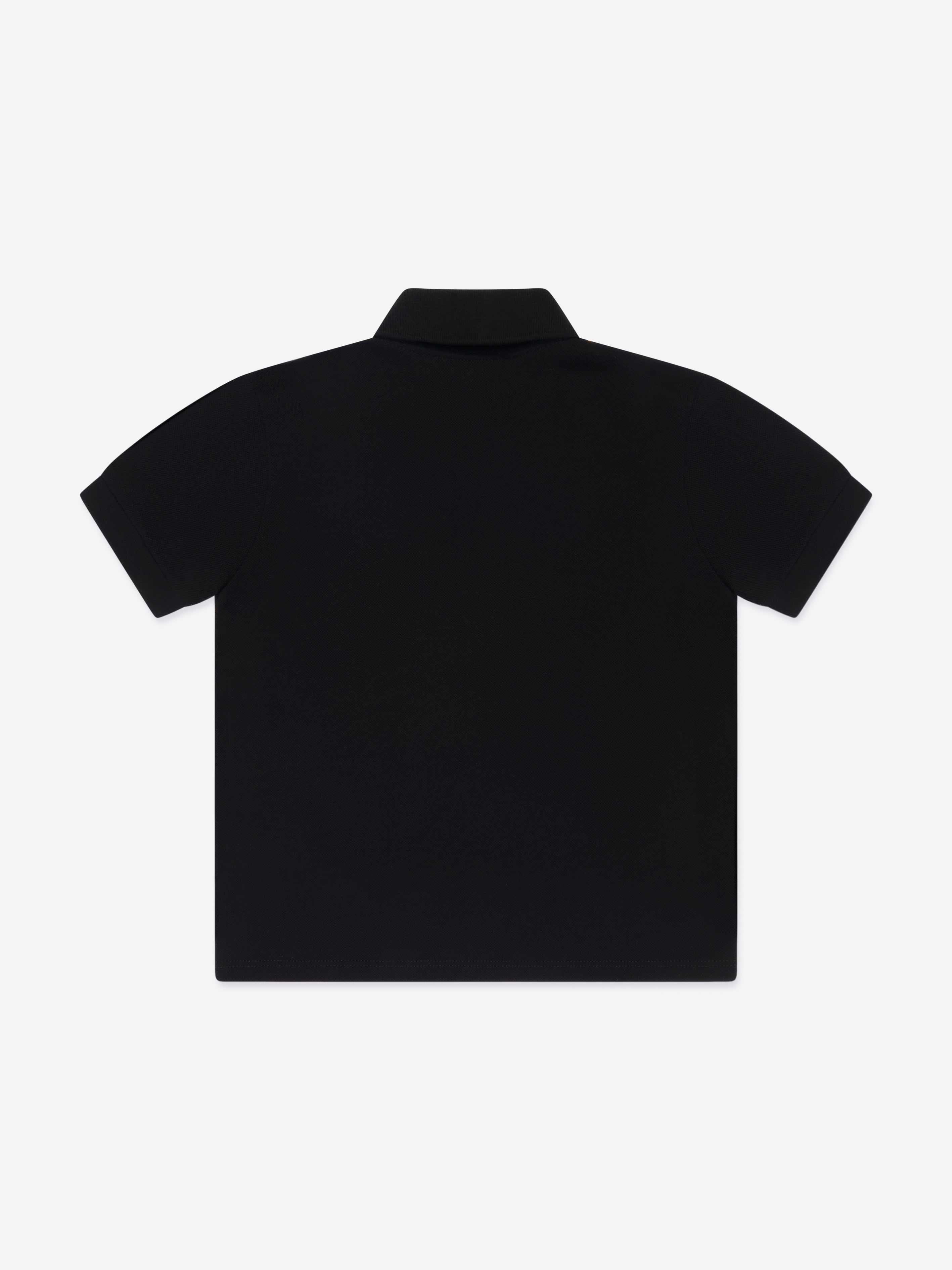 Versace Boys Medusa Logo Polo Shirt in Black