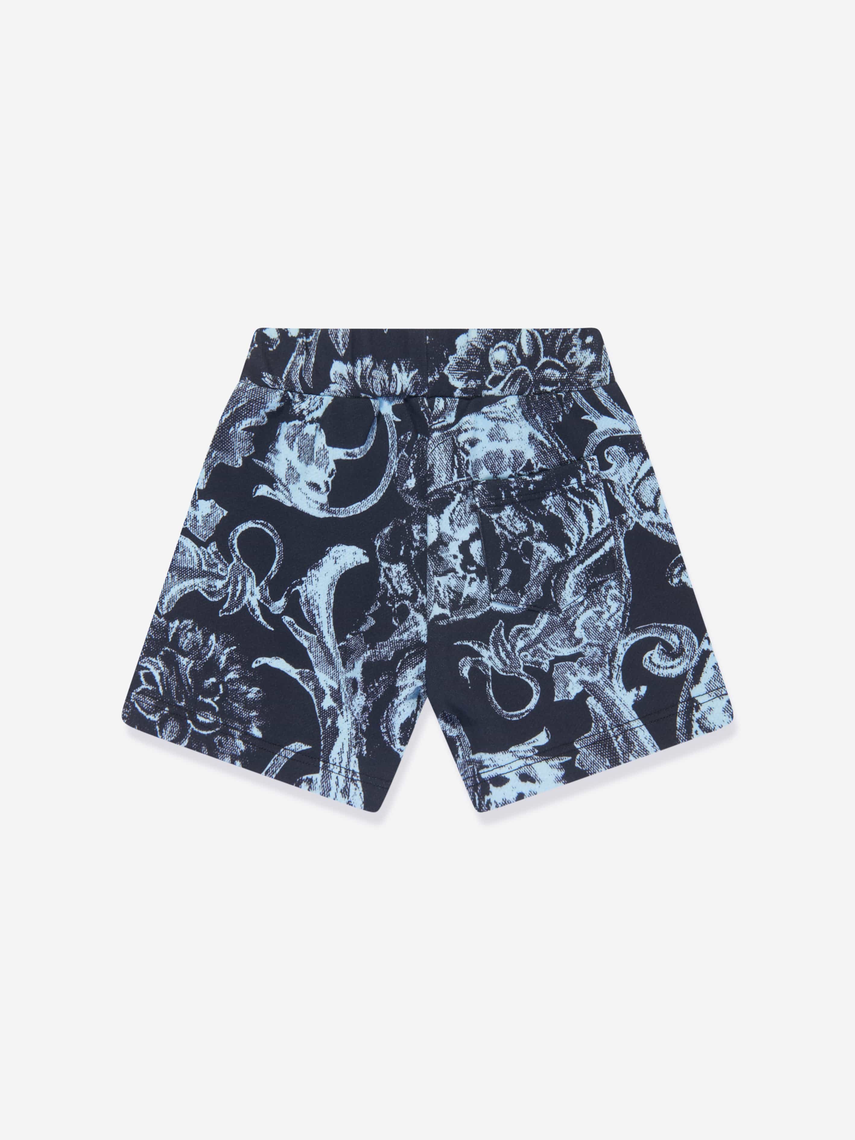 Versace Baby Boys Barocco Shorts in Navy