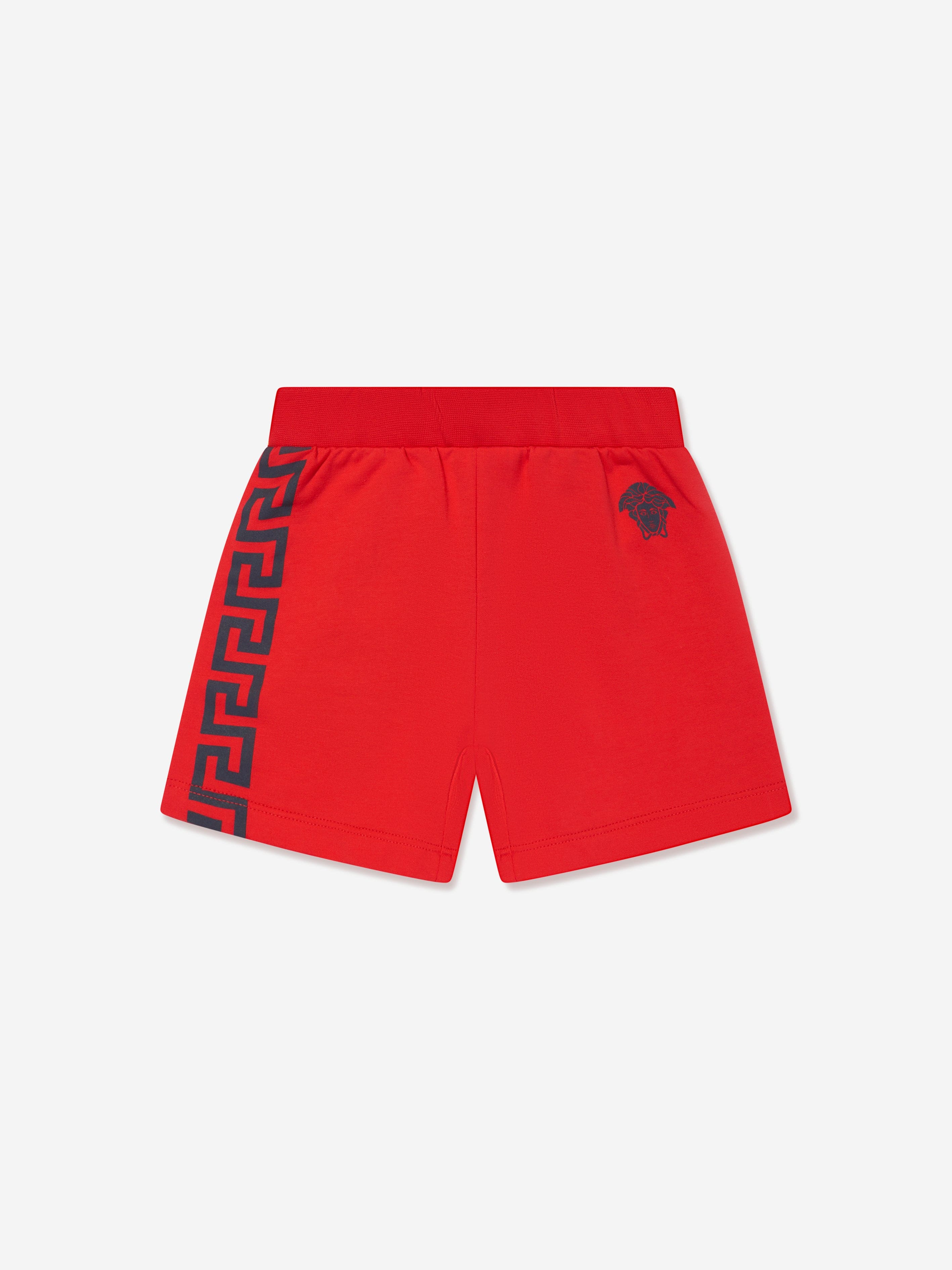 Versace Baby Boys Greca Medusa Logo Short in Red