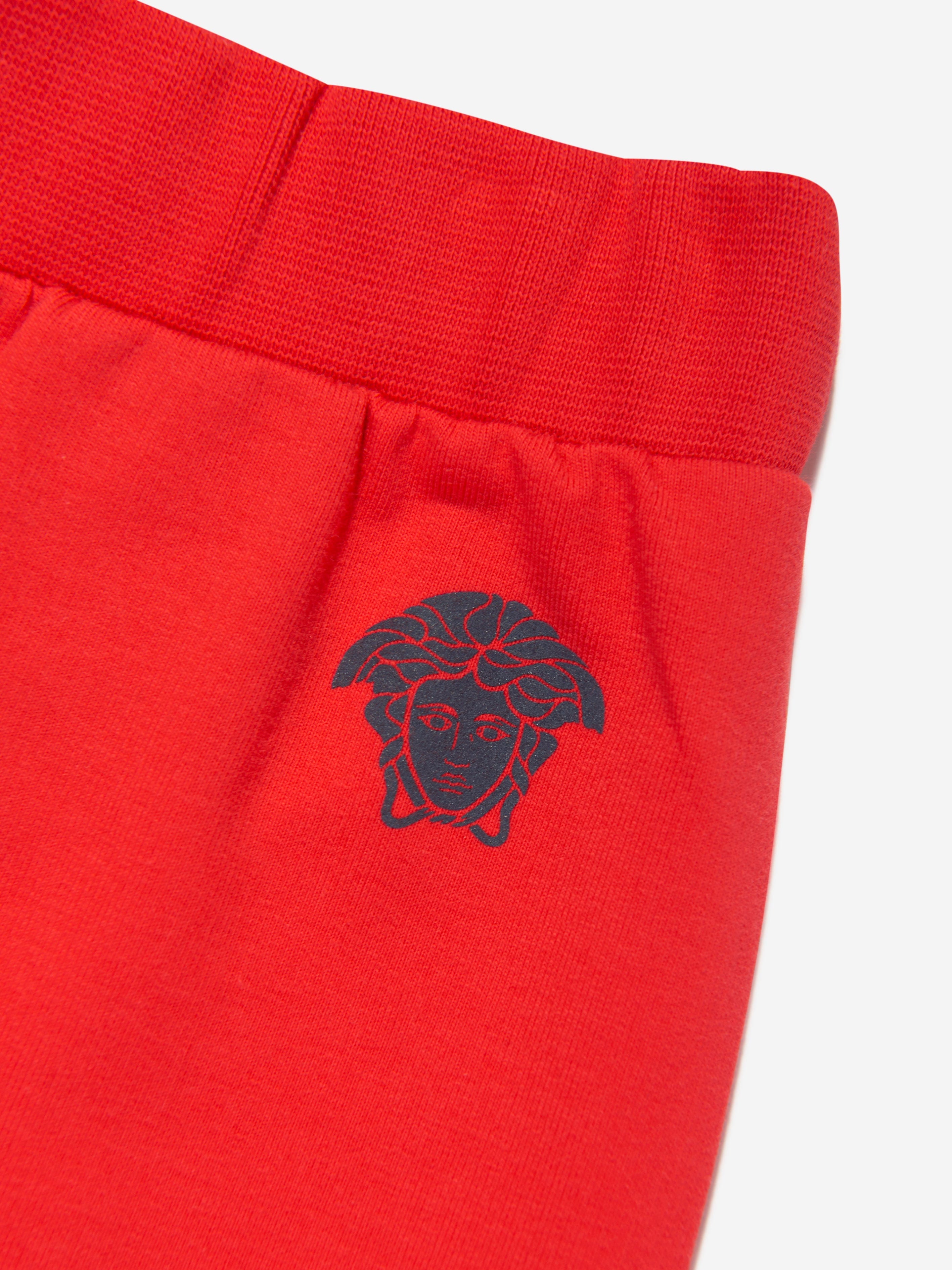 Versace Baby Boys Greca Medusa Logo Short in Red