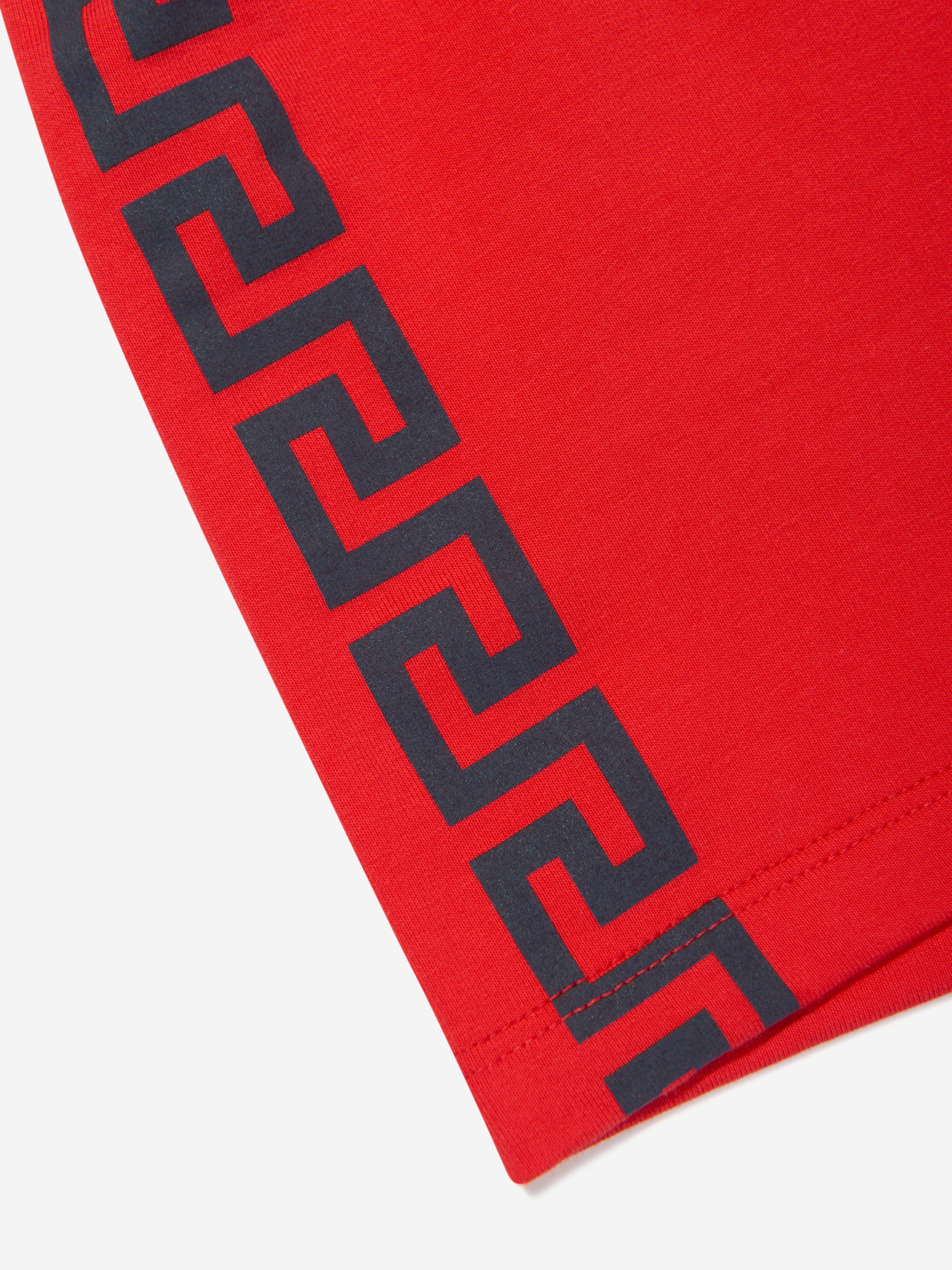 Versace Baby Boys Greca Medusa Logo Short in Red