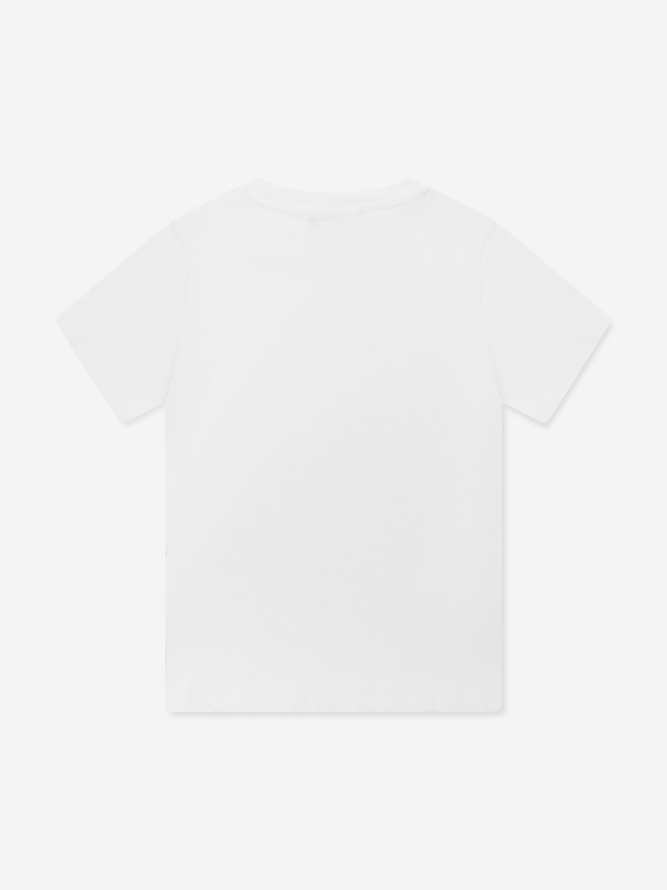 Versace Boys Stemma Logo T-Shirt in White