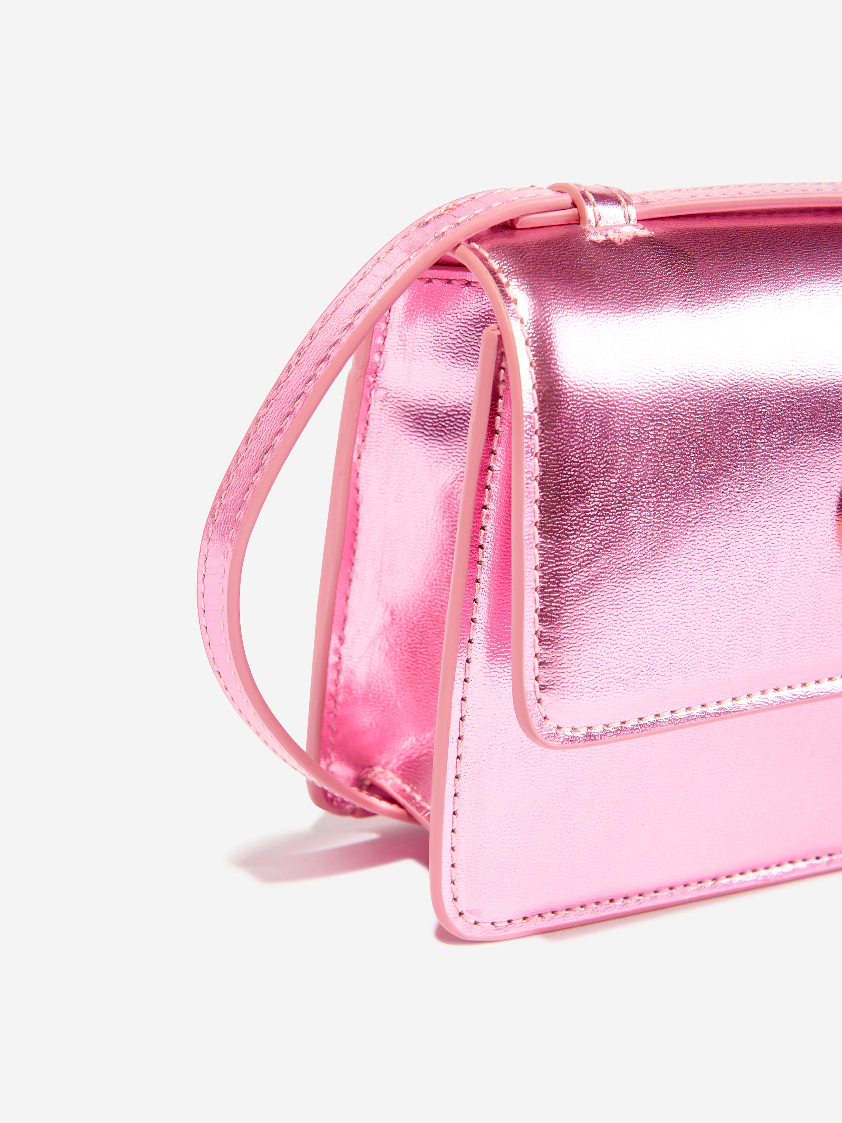 Versace Girls Medusa Heart Shoulder Bag in Pink