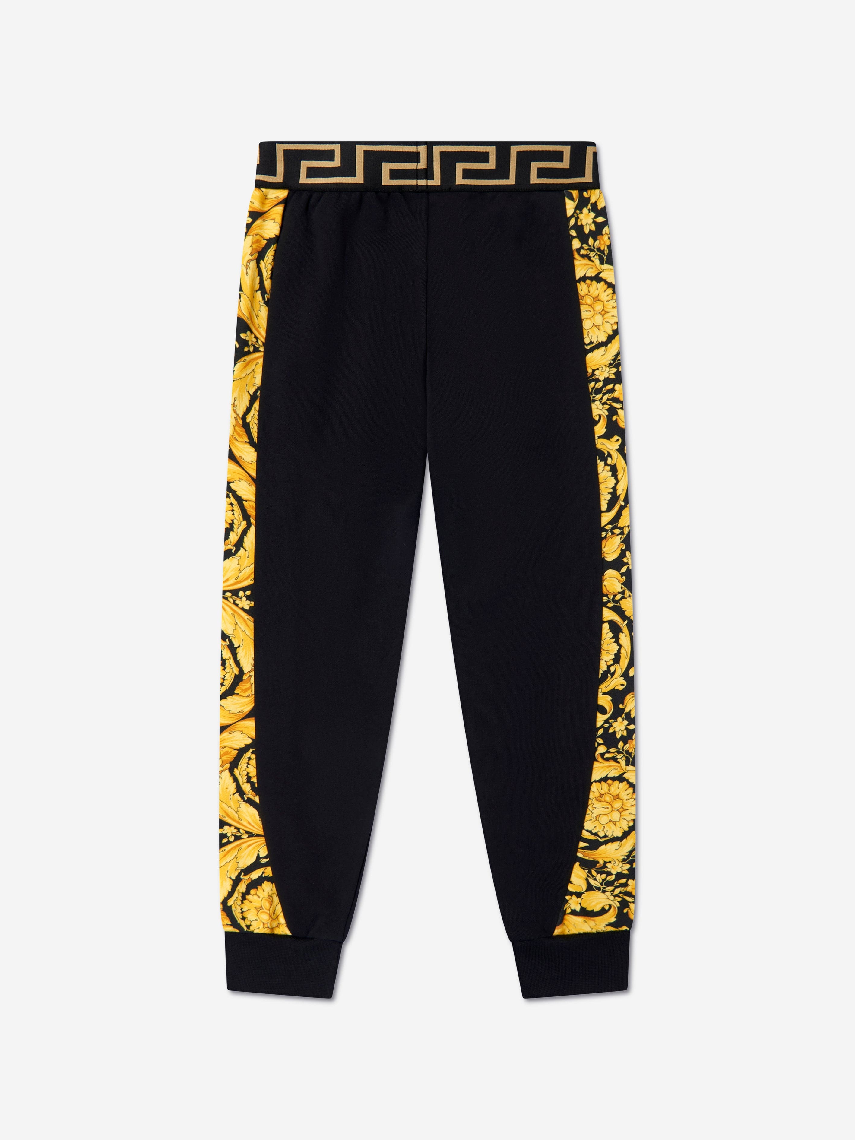 Versace Boys Barocco Logo Joggers in Black