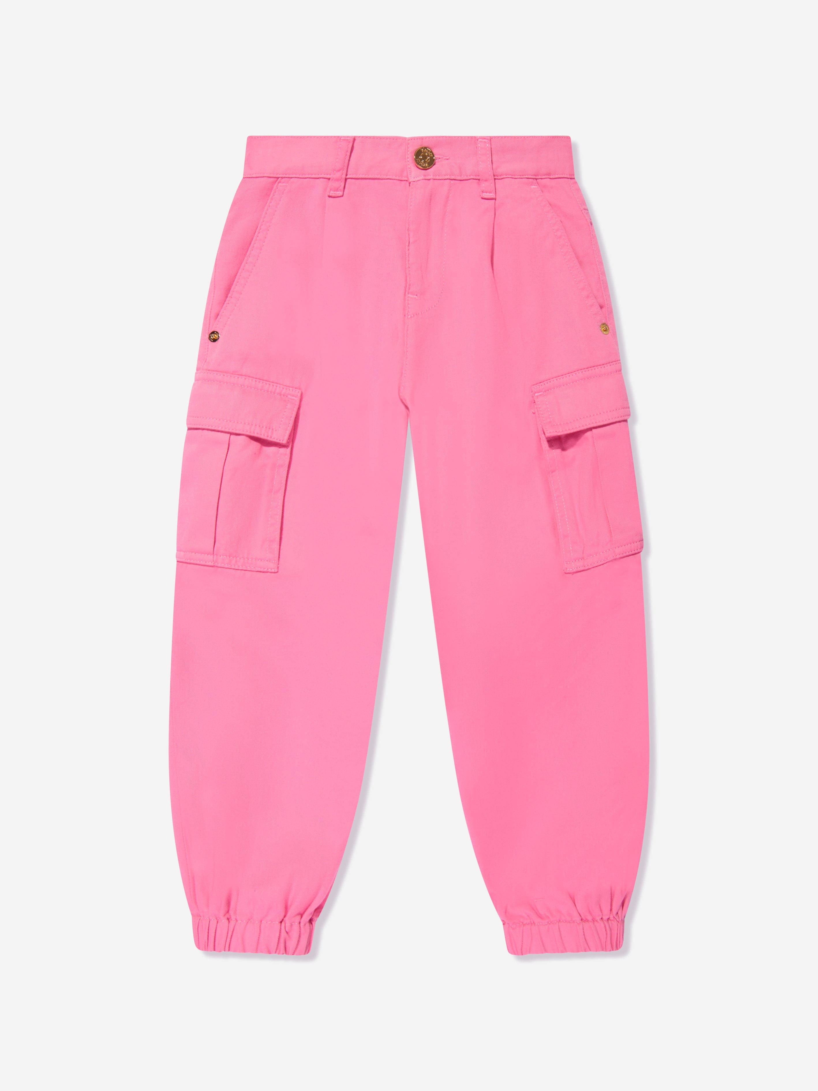 Versace Girls Cargo Trousers in Pink