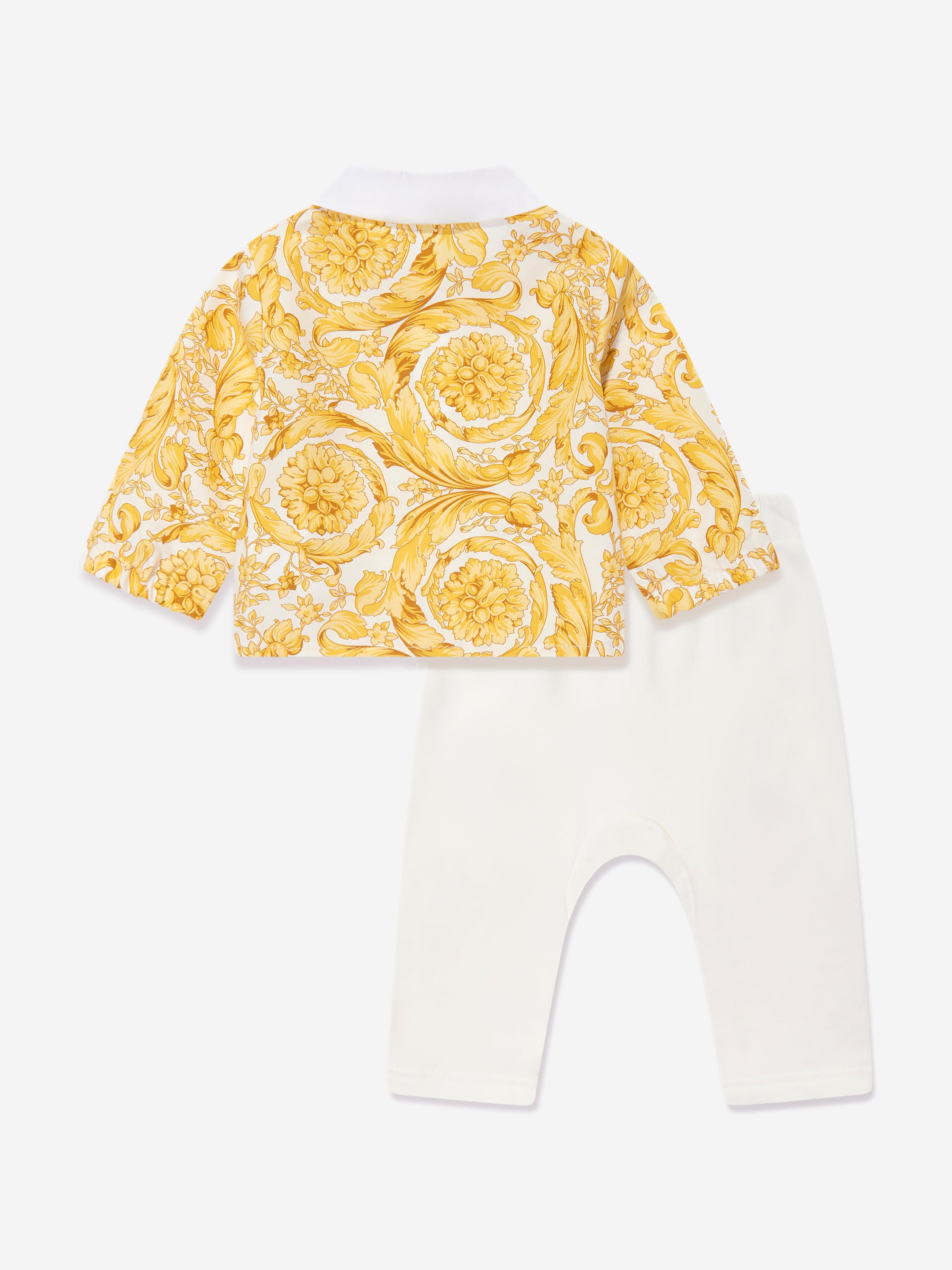 Versace Baby Barocco Outfit Set in Gold