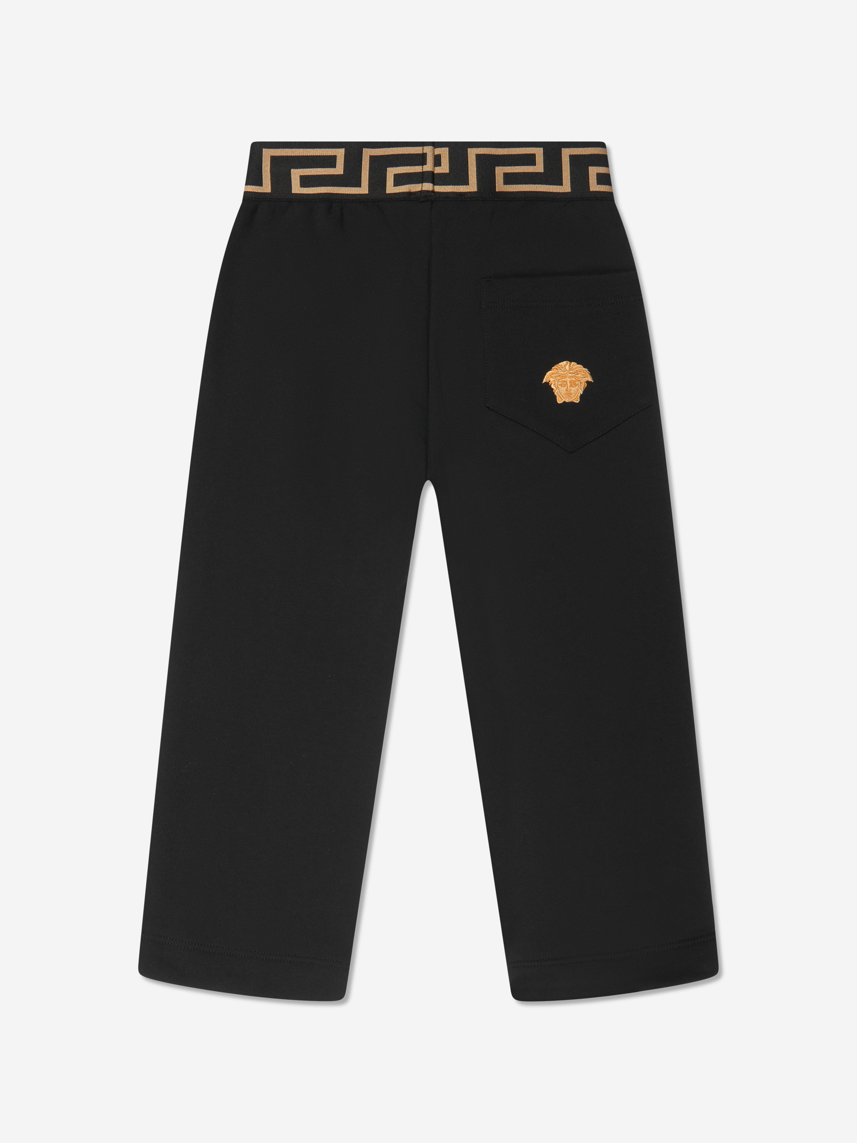 Versace Boys Medusa Joggers in Black