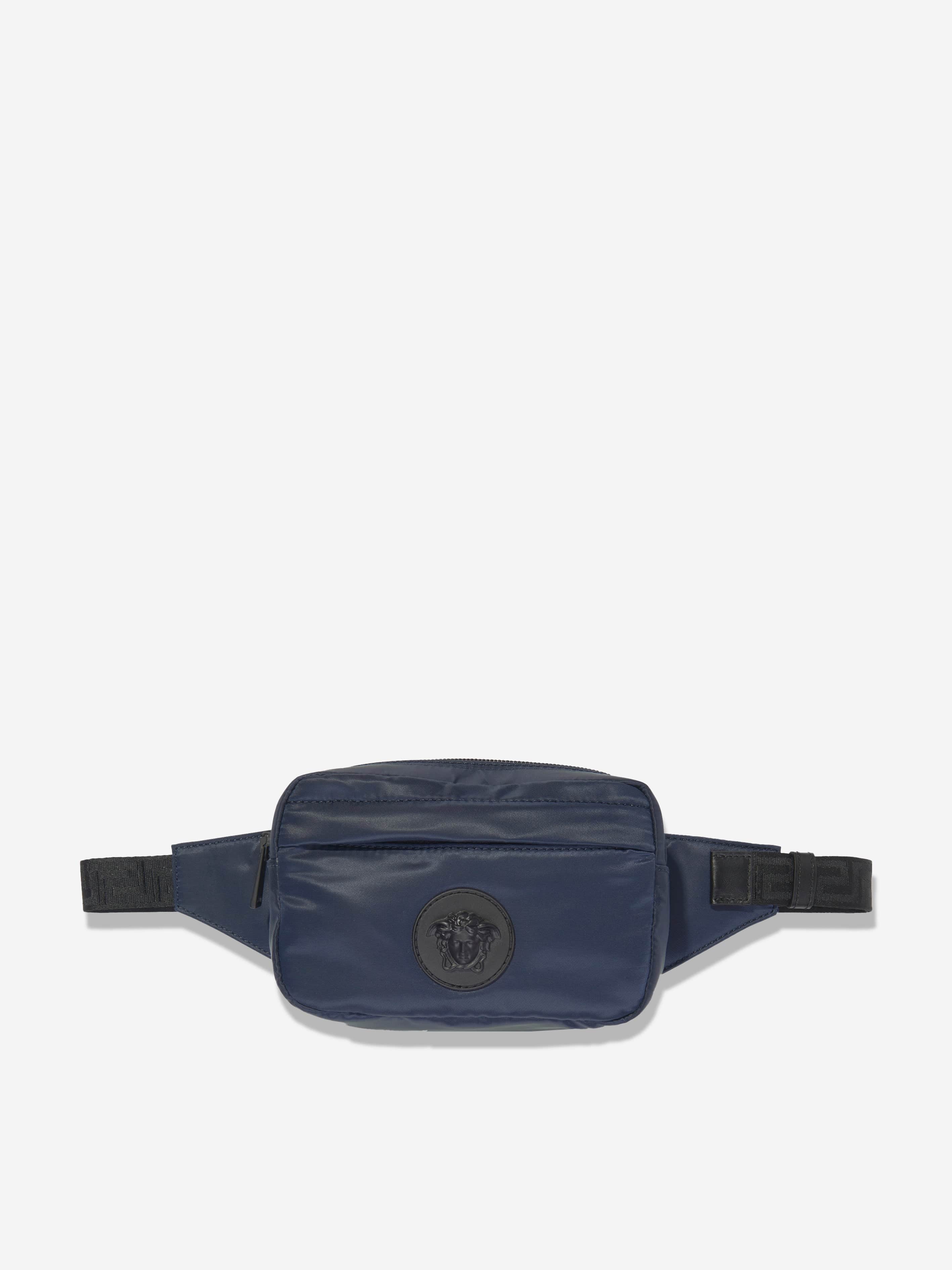 Versace Kids Medusa Logo Belt Bag in Black