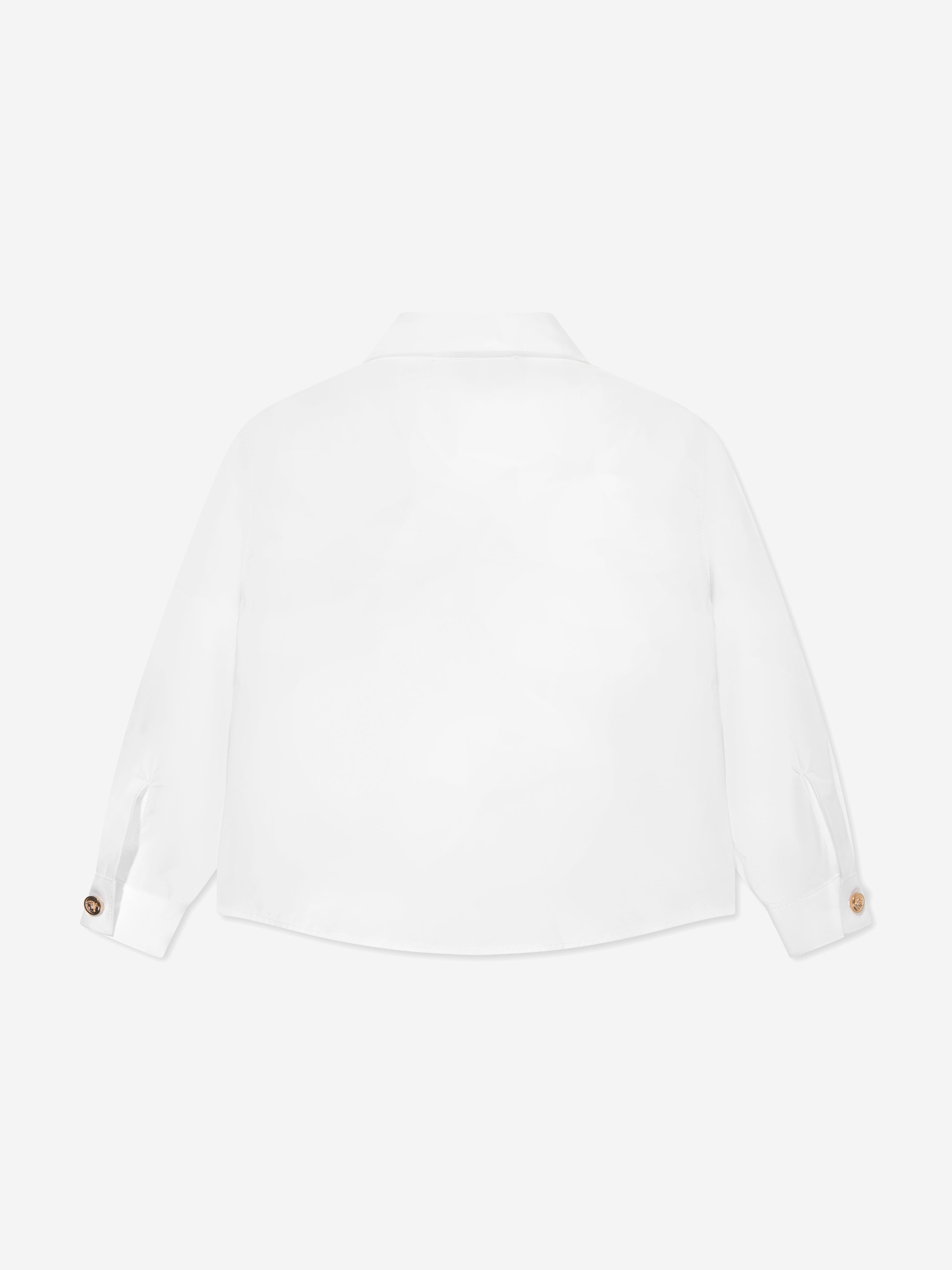 Versace Baby Boys Embroidered Logo Shirt in White