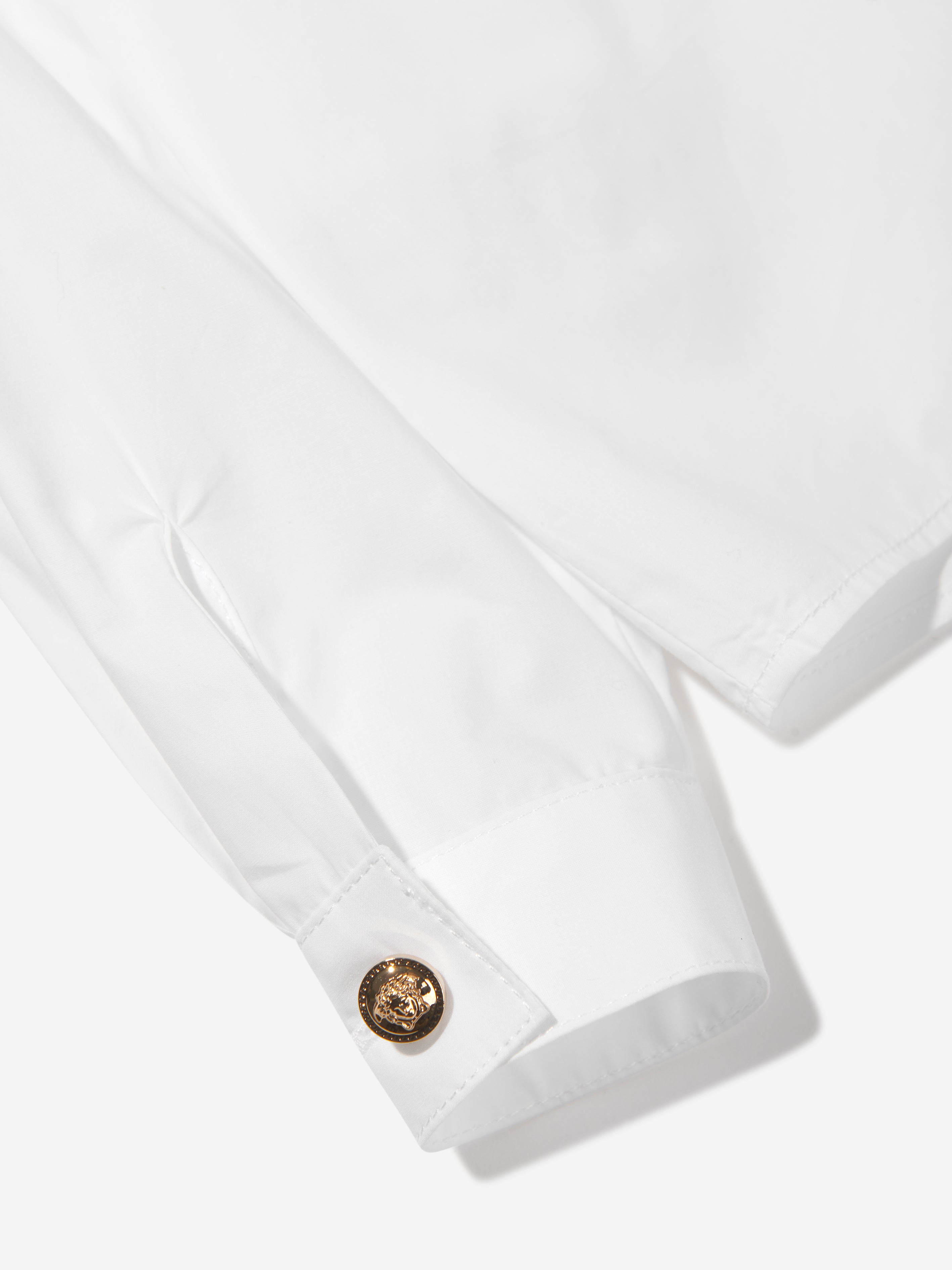 Versace Baby Boys Embroidered Logo Shirt in White