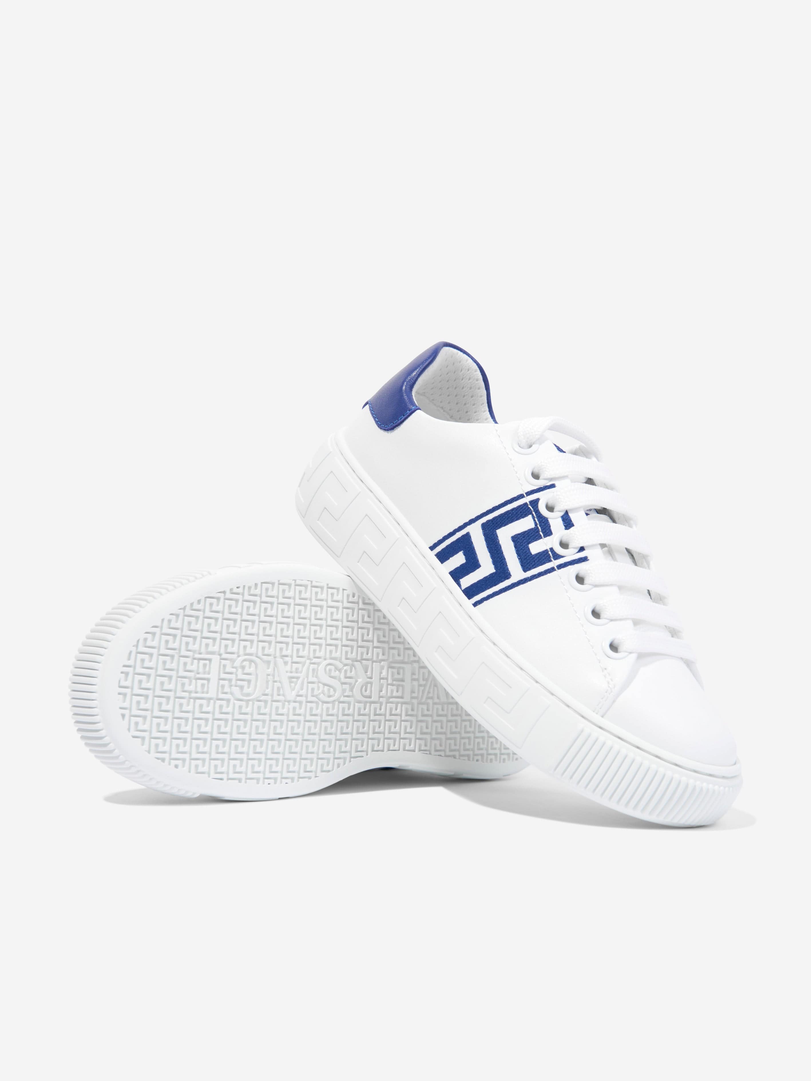 Versace Kids La Greca Trainers in White