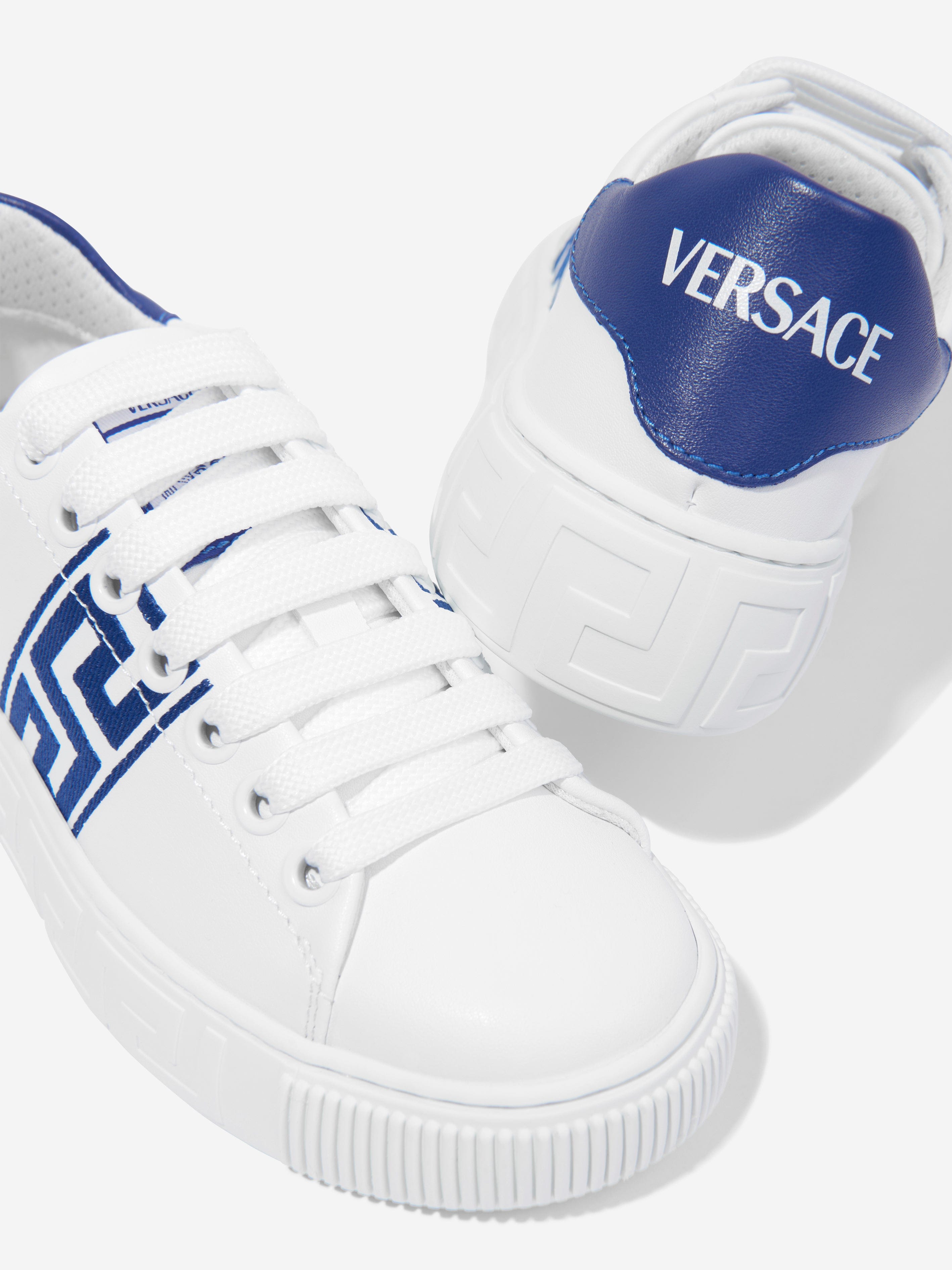 Versace Kids La Greca Trainers in White