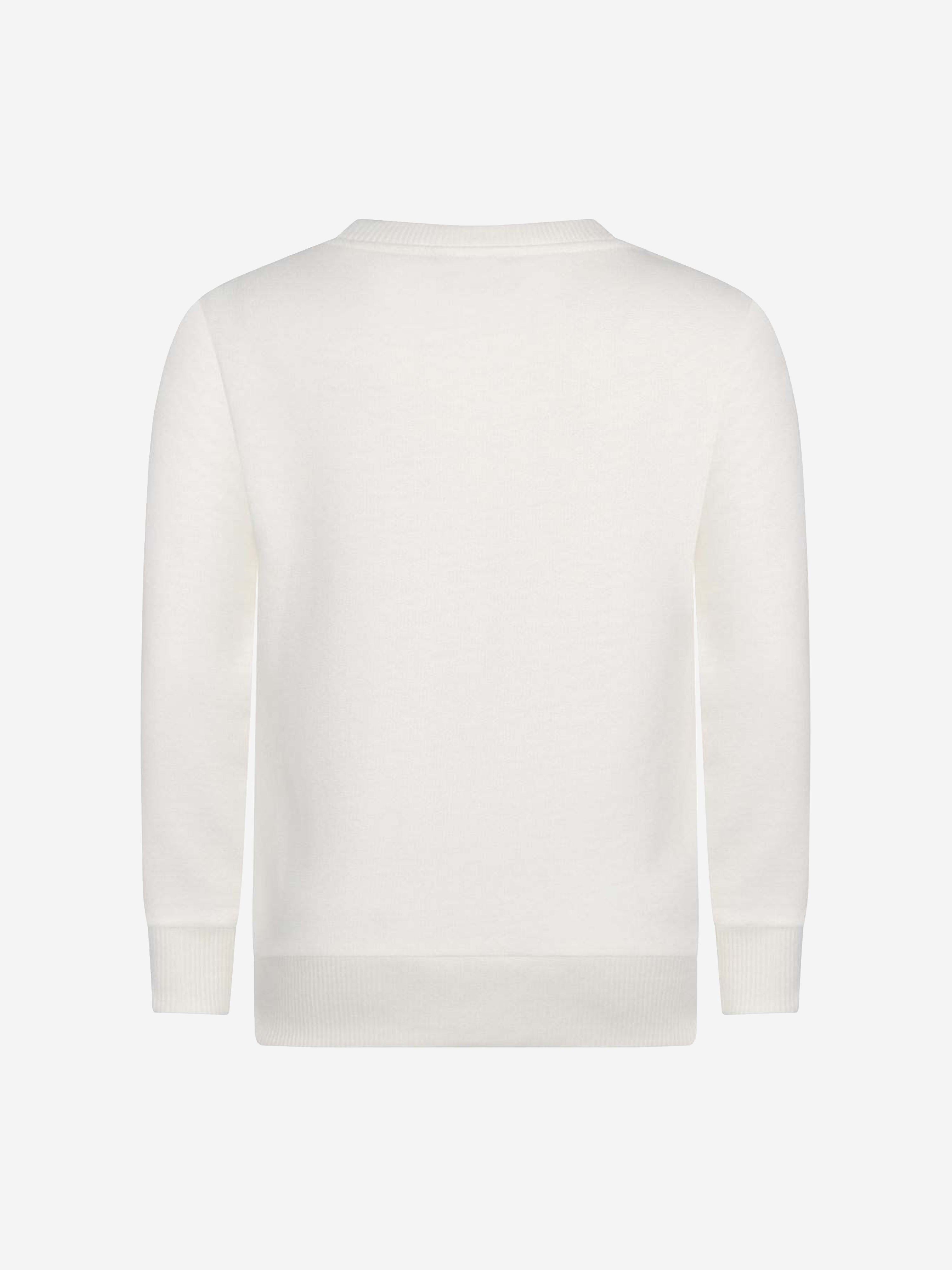 Versace Girls Ivory & Gold Logo Cotton Sweater