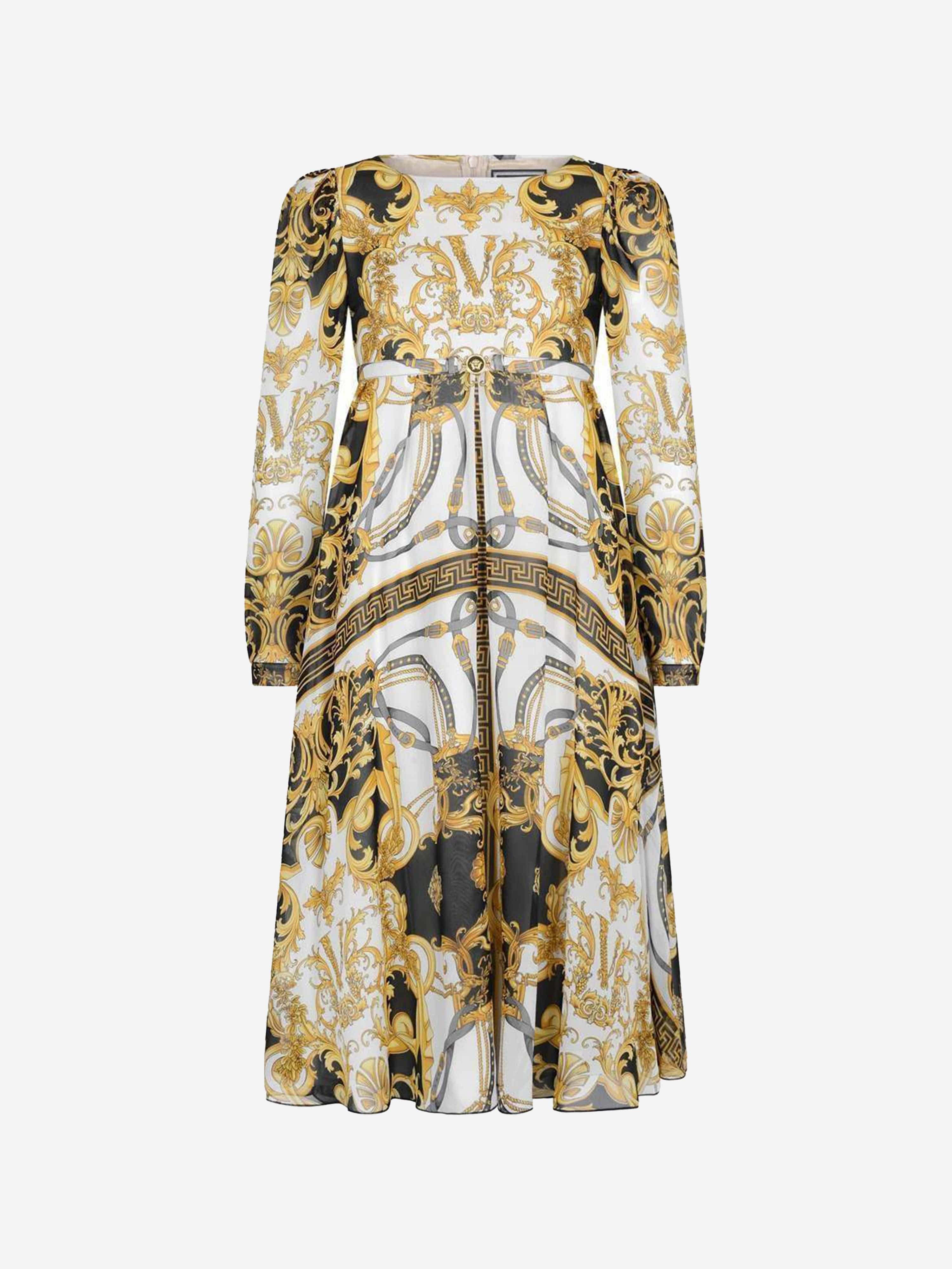 Versace Girls Silk Chiffon Dress