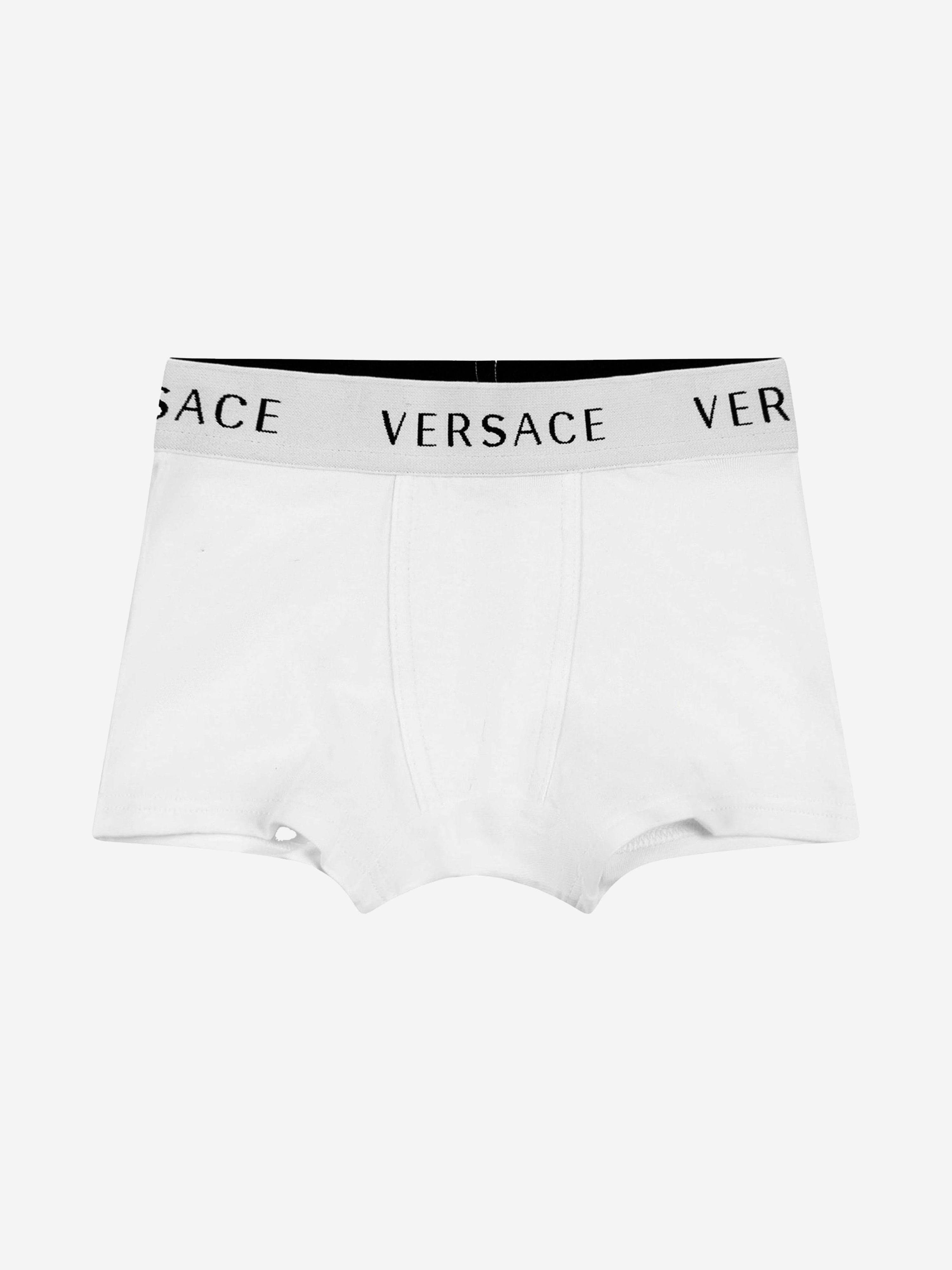 Versace Boys Cotton Boxer Shorts Set (2 Pack)