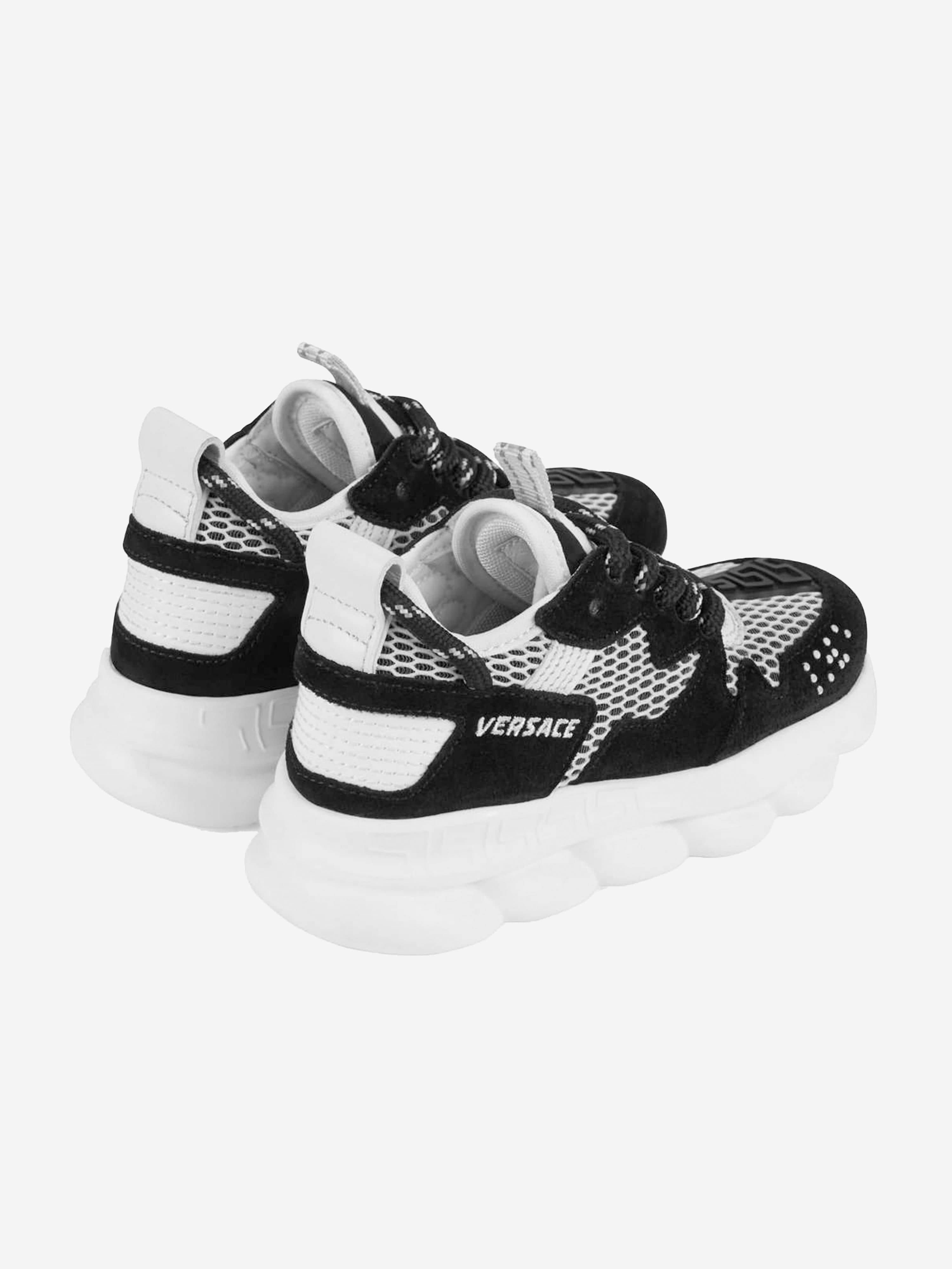 Versace Kids Suede & Mesh Trainers