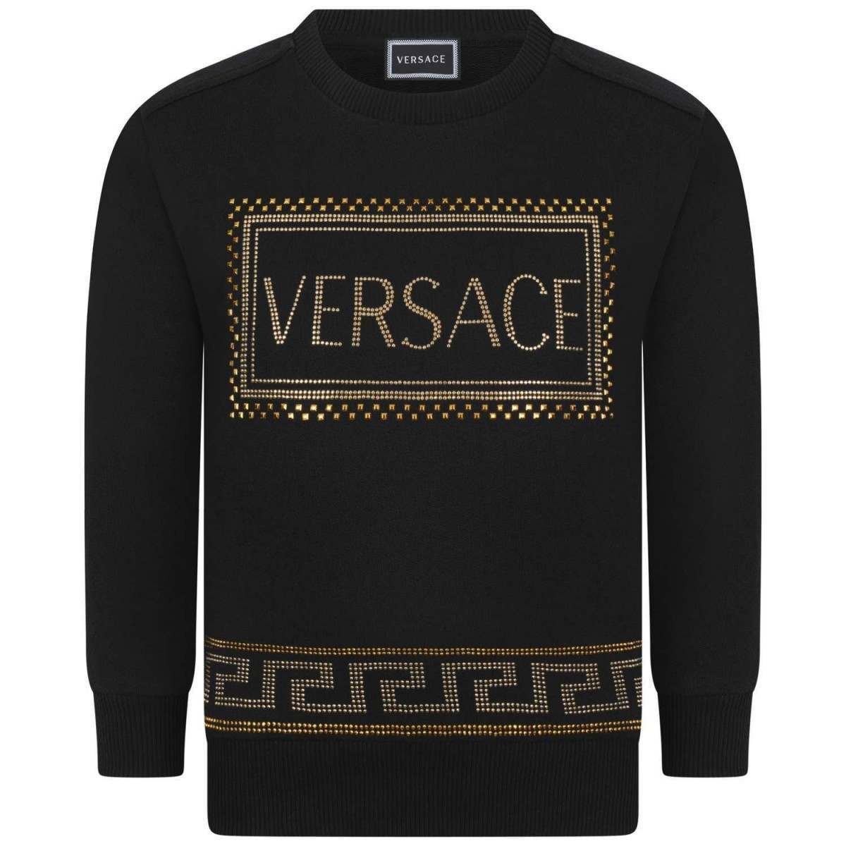 Versace Girls Cotton Logo Sweater