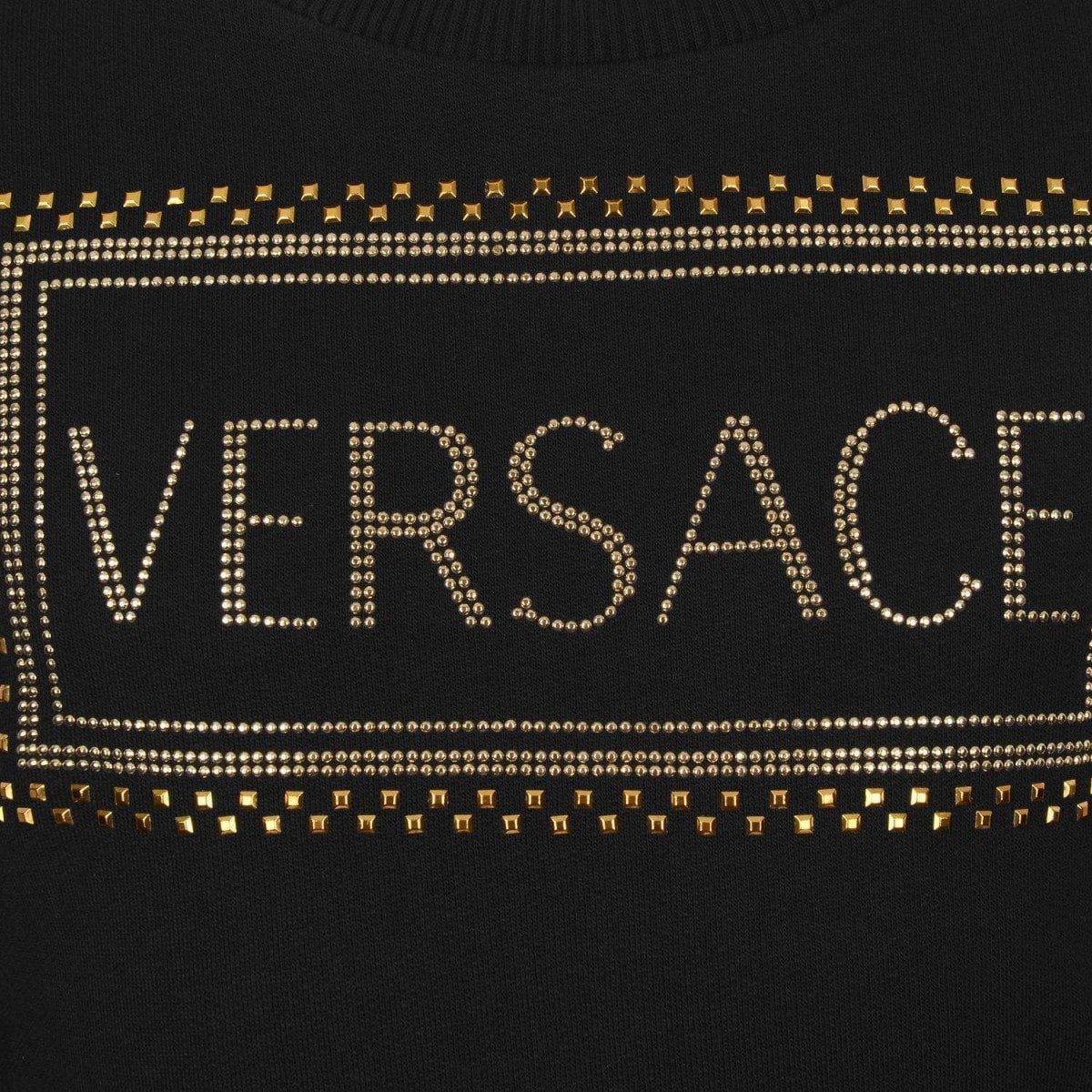 Versace Girls Cotton Logo Sweater