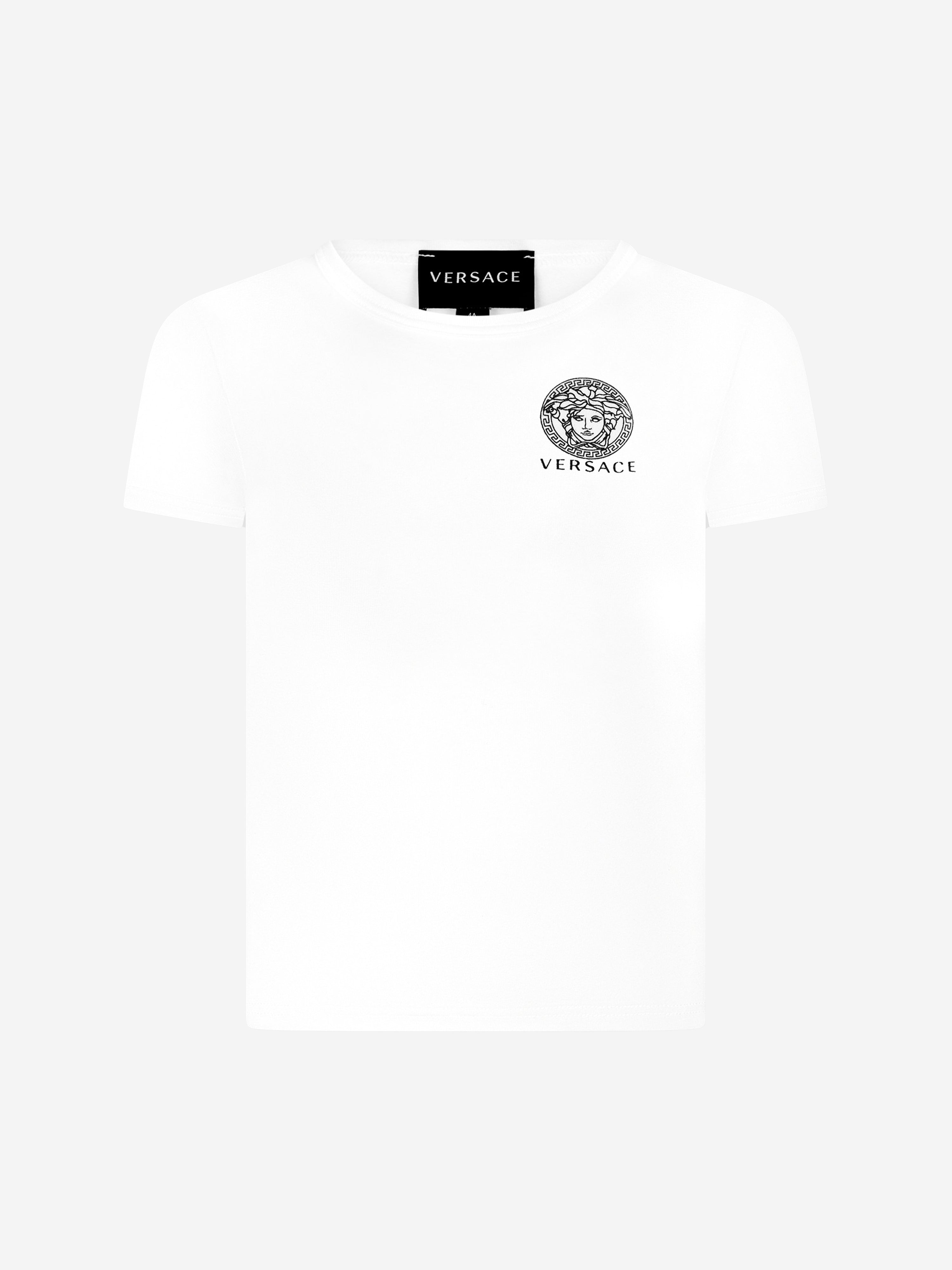 Versace Boys Cotton Medusa Logo T-Shirts (2 Pack)