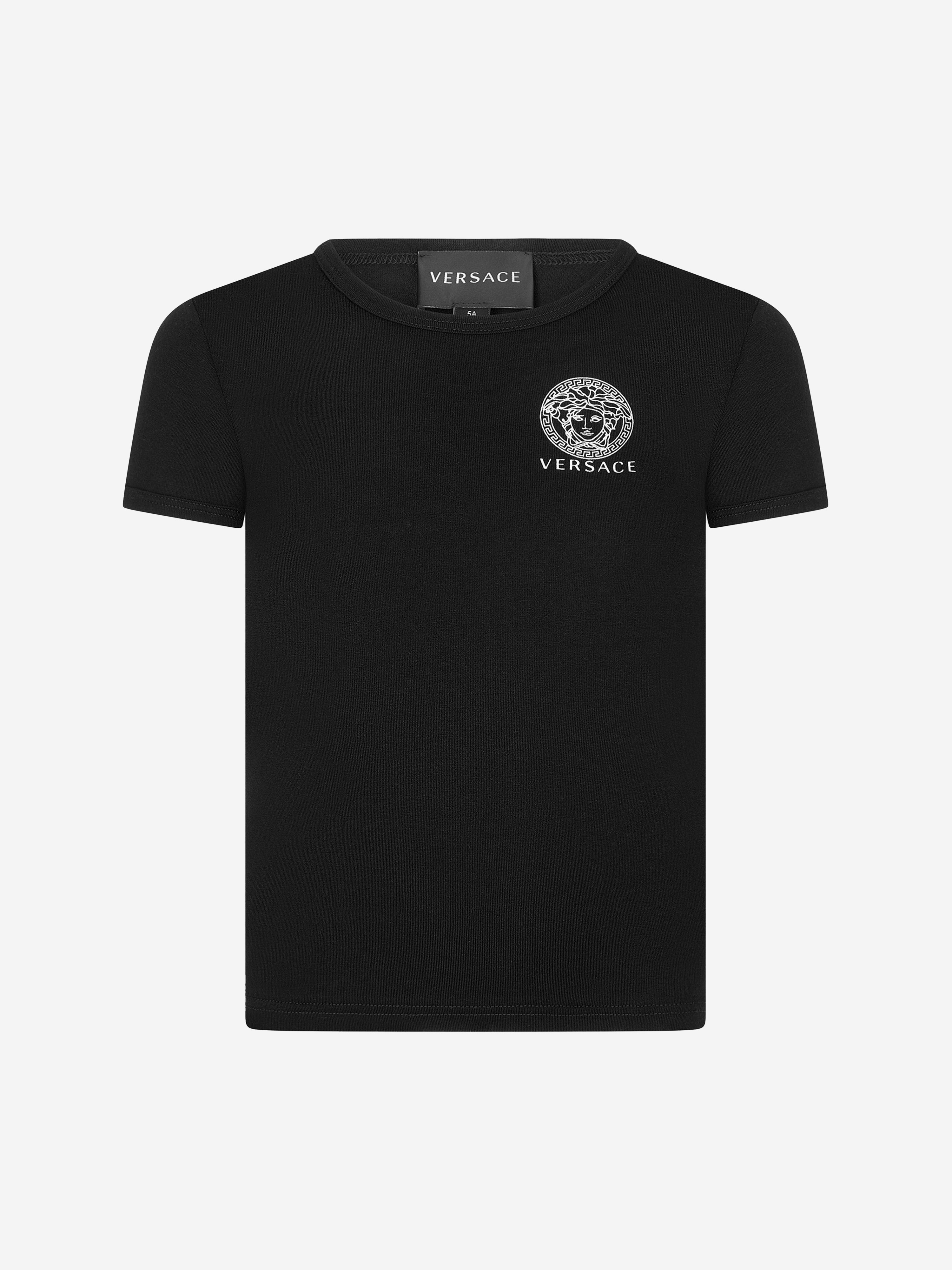 Versace Boys Cotton Medusa Logo T-Shirts (2 Pack)