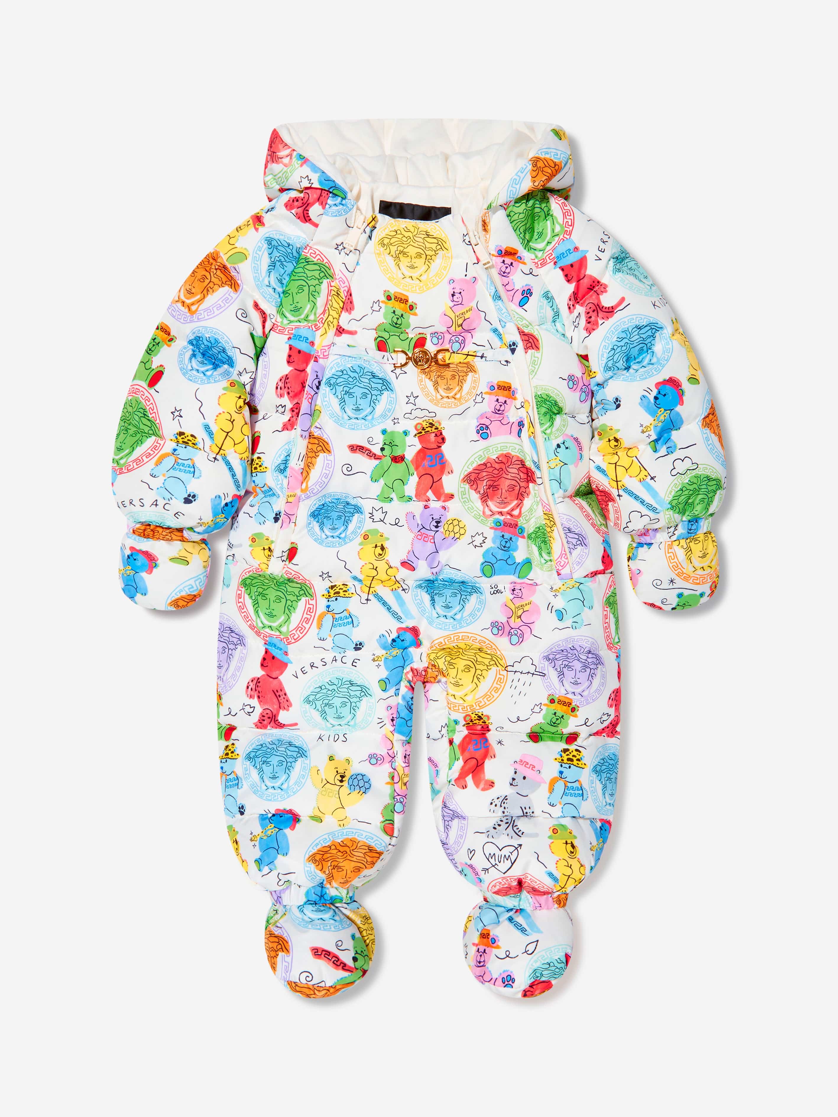 Versace Baby Girls Down Padded Snowsuit