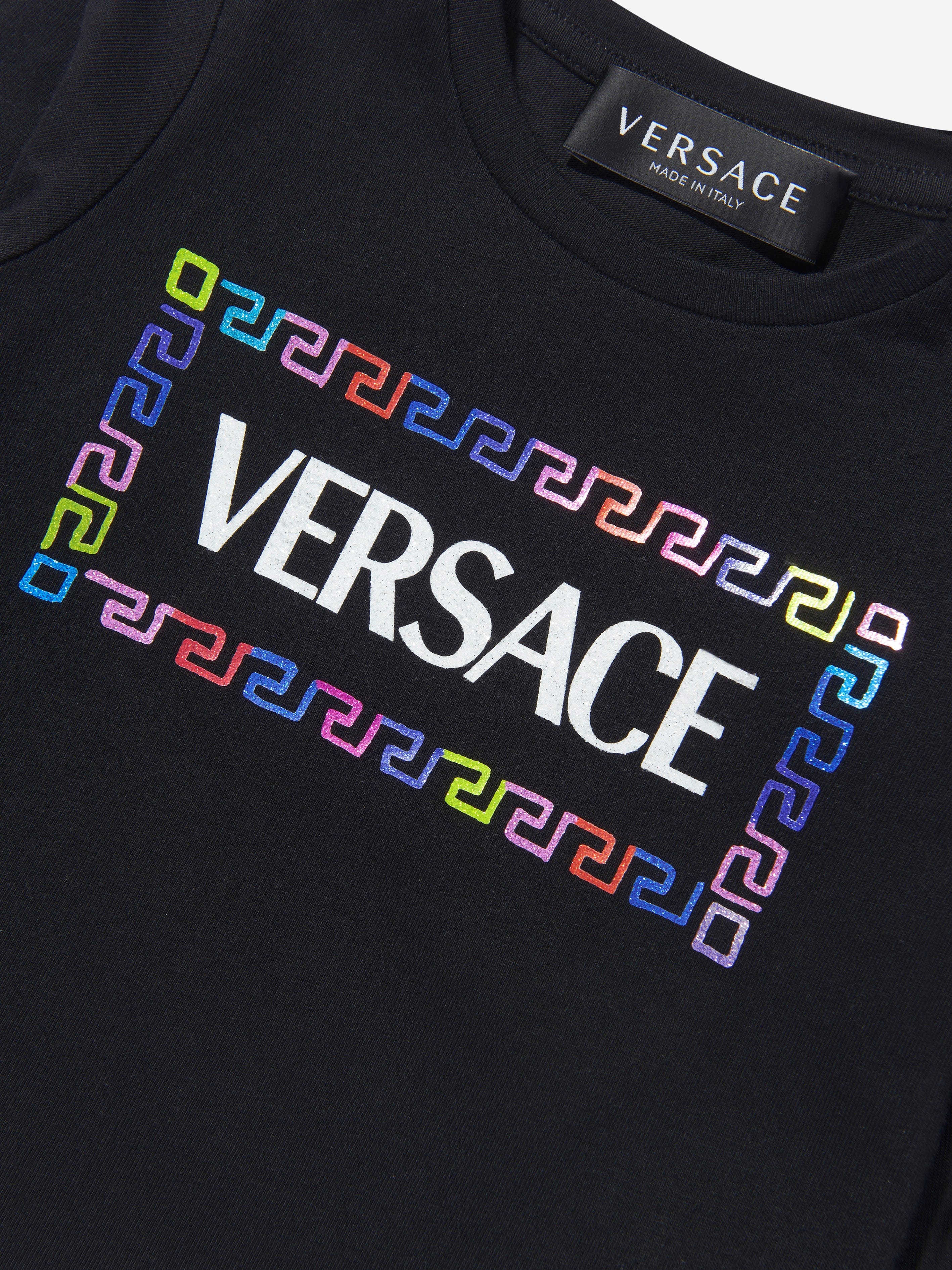 Versace Baby Girls Long Sleeve Logo T-Shirt