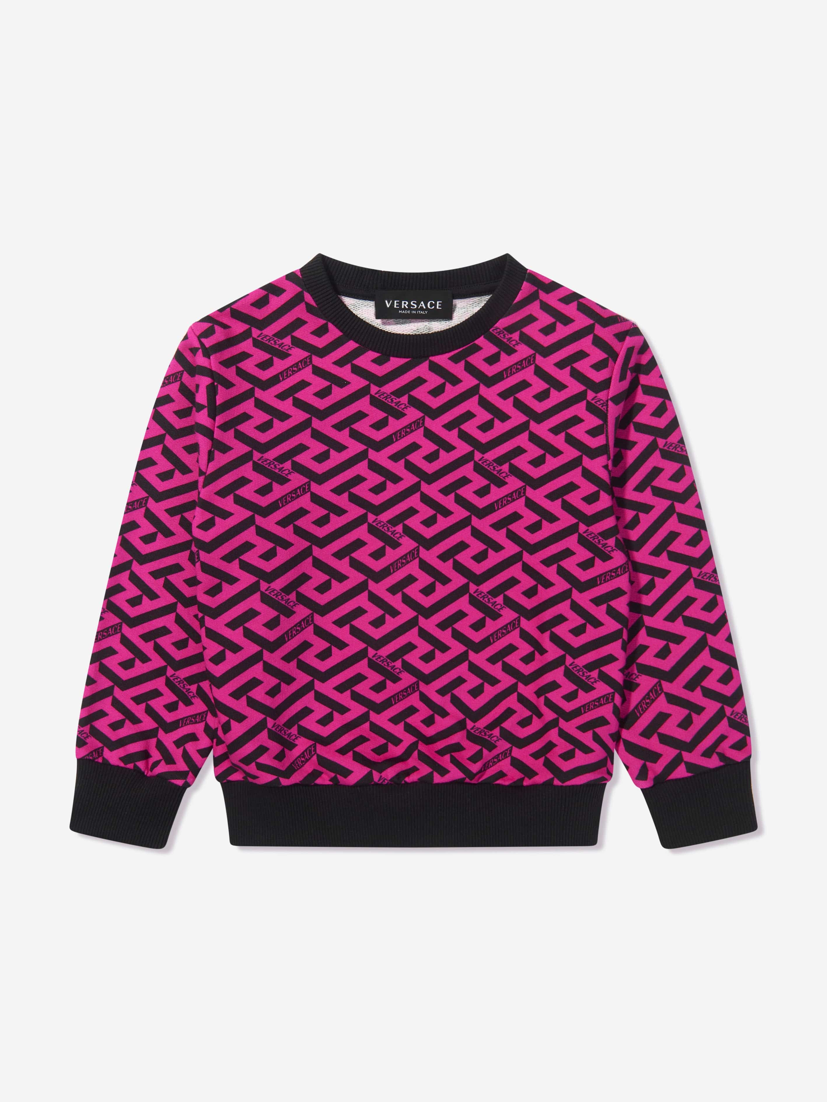 Versace Girls All Over Print Sweatshirt