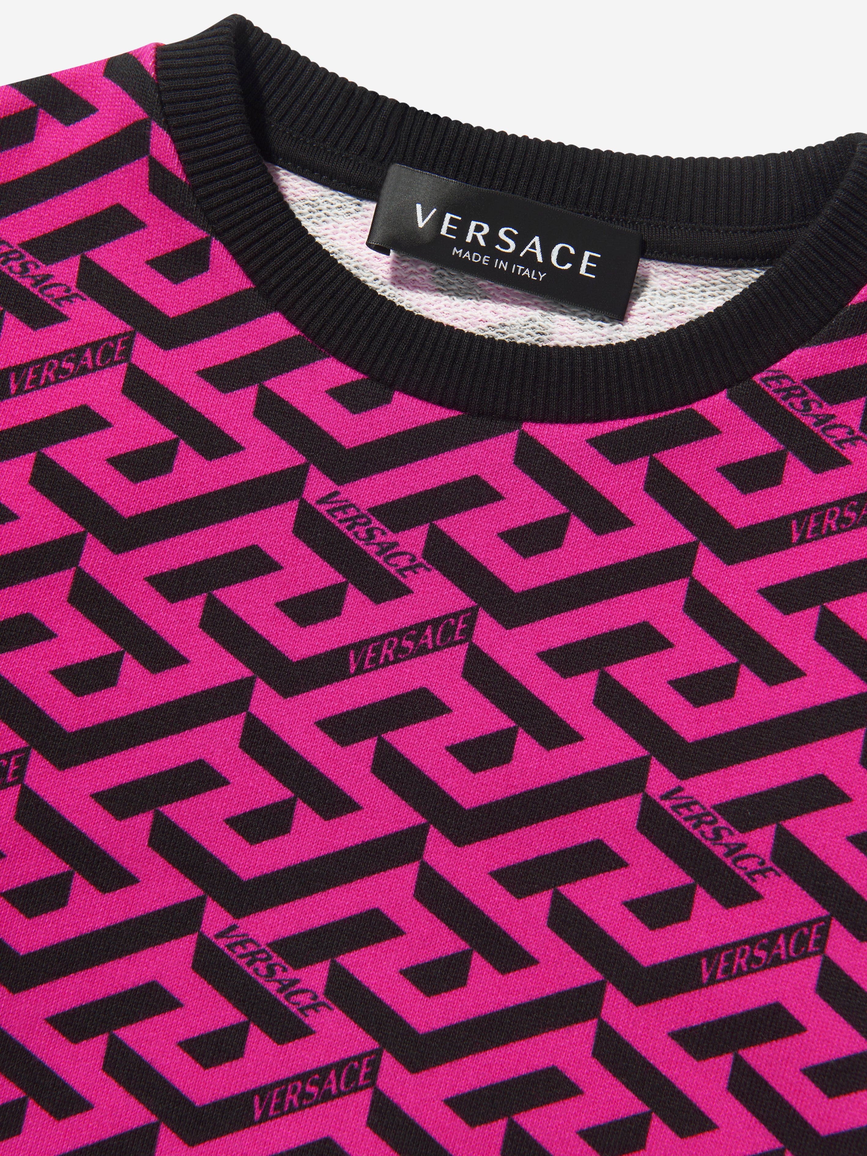 Versace Girls All Over Print Sweatshirt