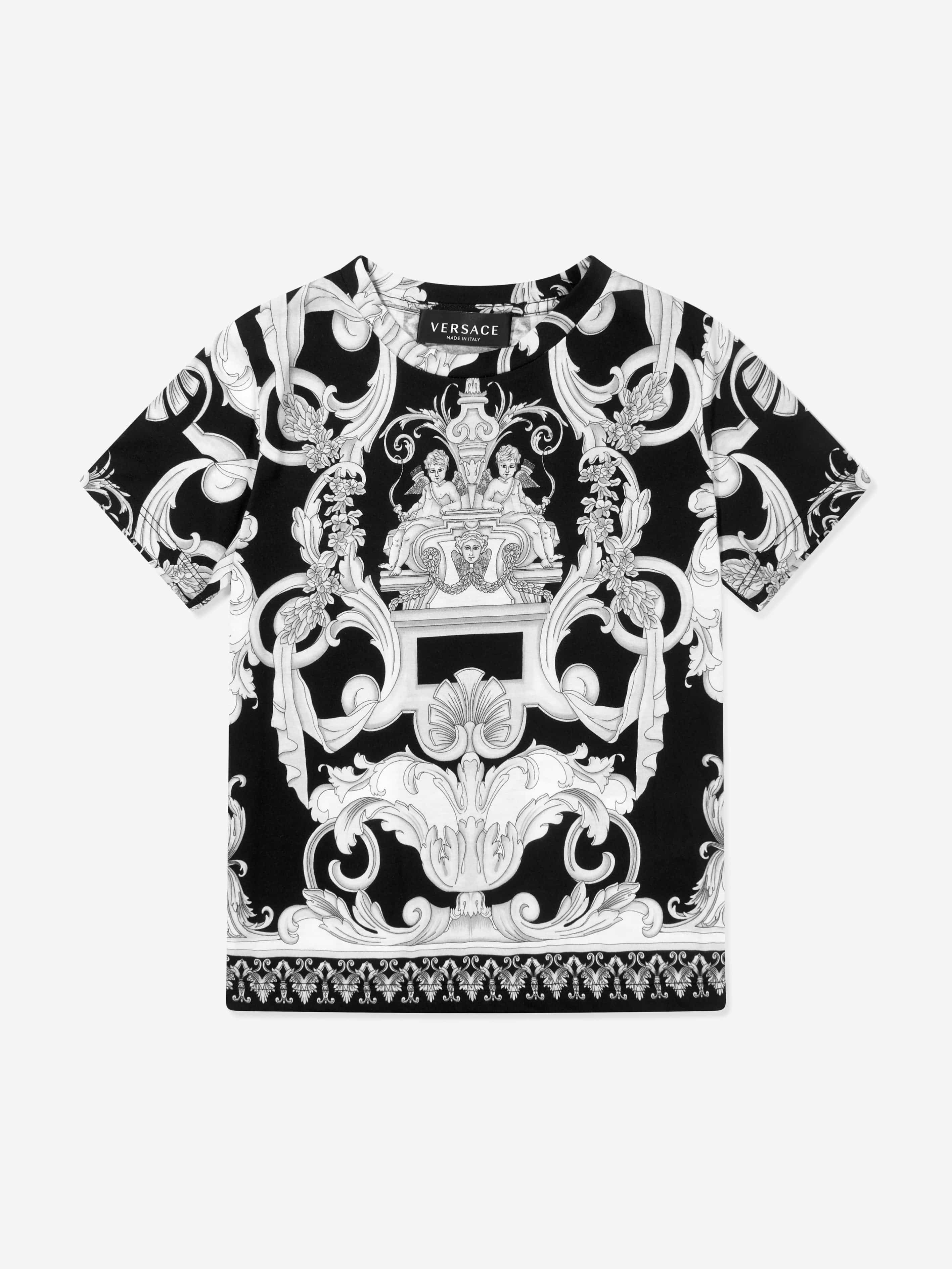 Versace Boys Baroque Print T-Shirt