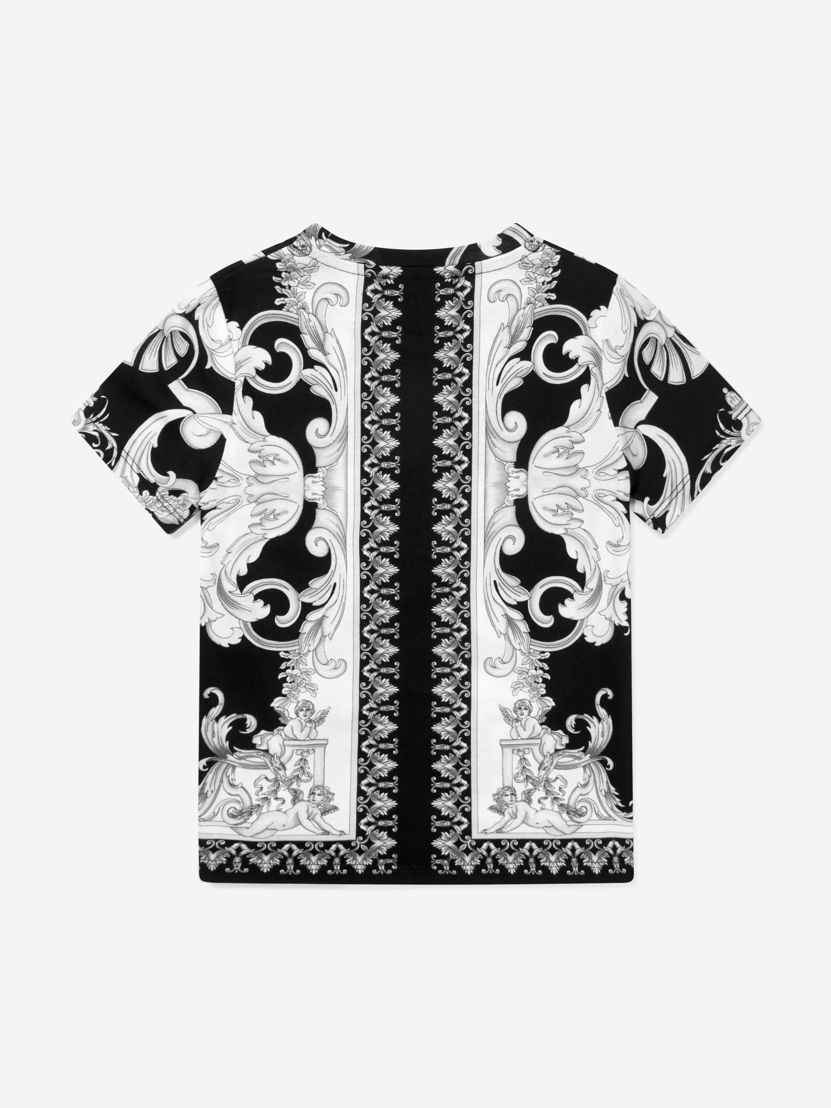 Versace Boys Baroque Print T-Shirt