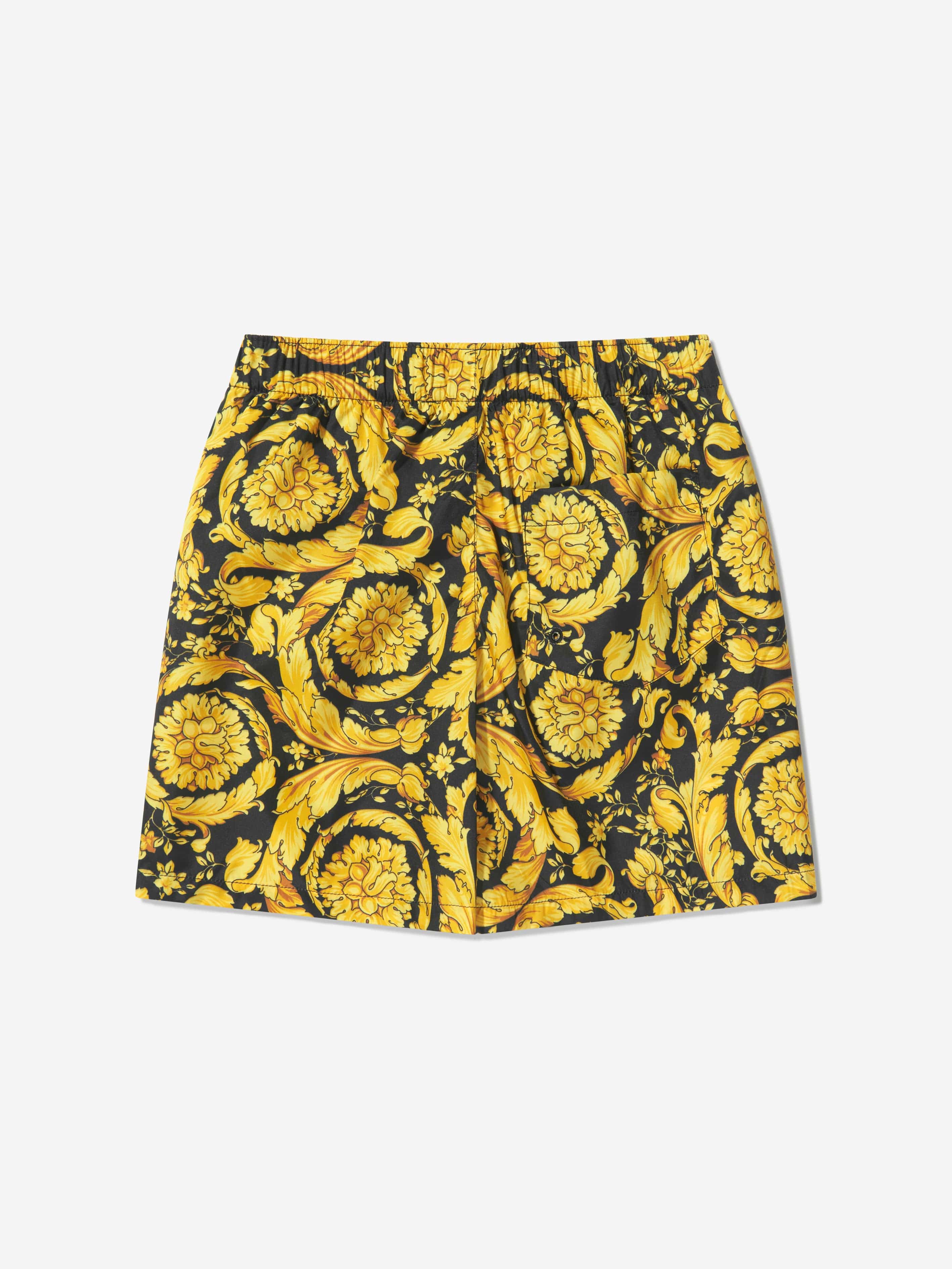 Versace Boys Barocco Print Swim Shorts