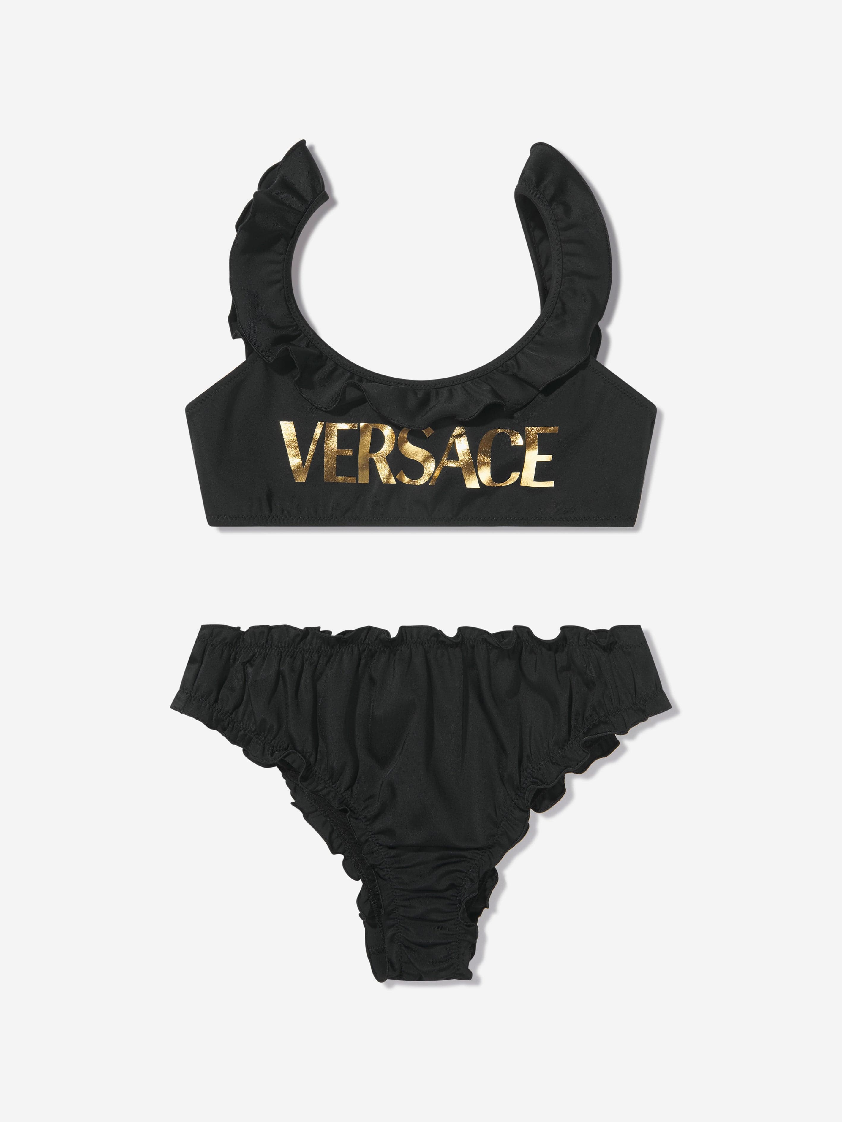 Versace Girls Logo Print Bikini