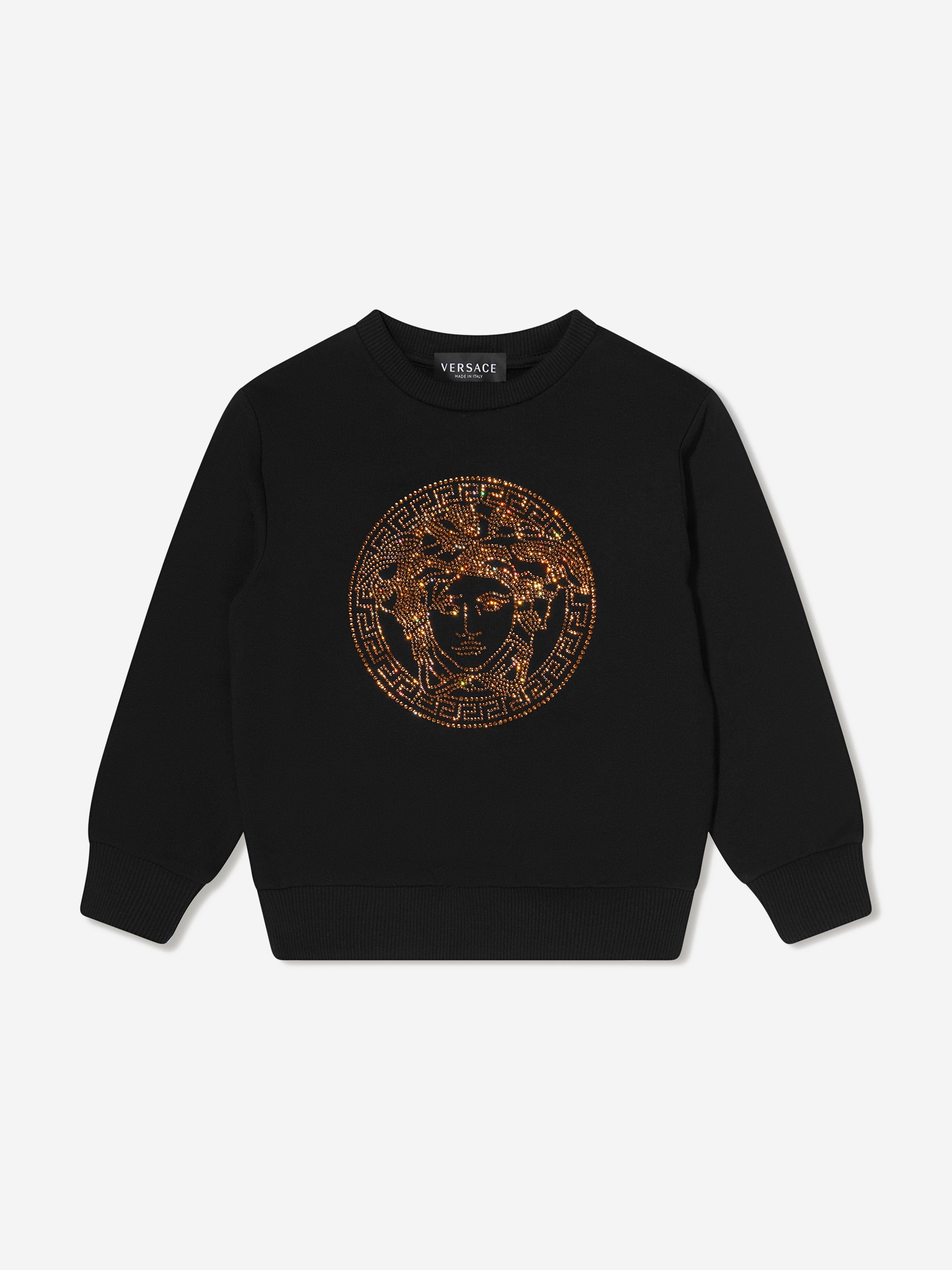 Versace Girls Studded Medusa Sweatshirt