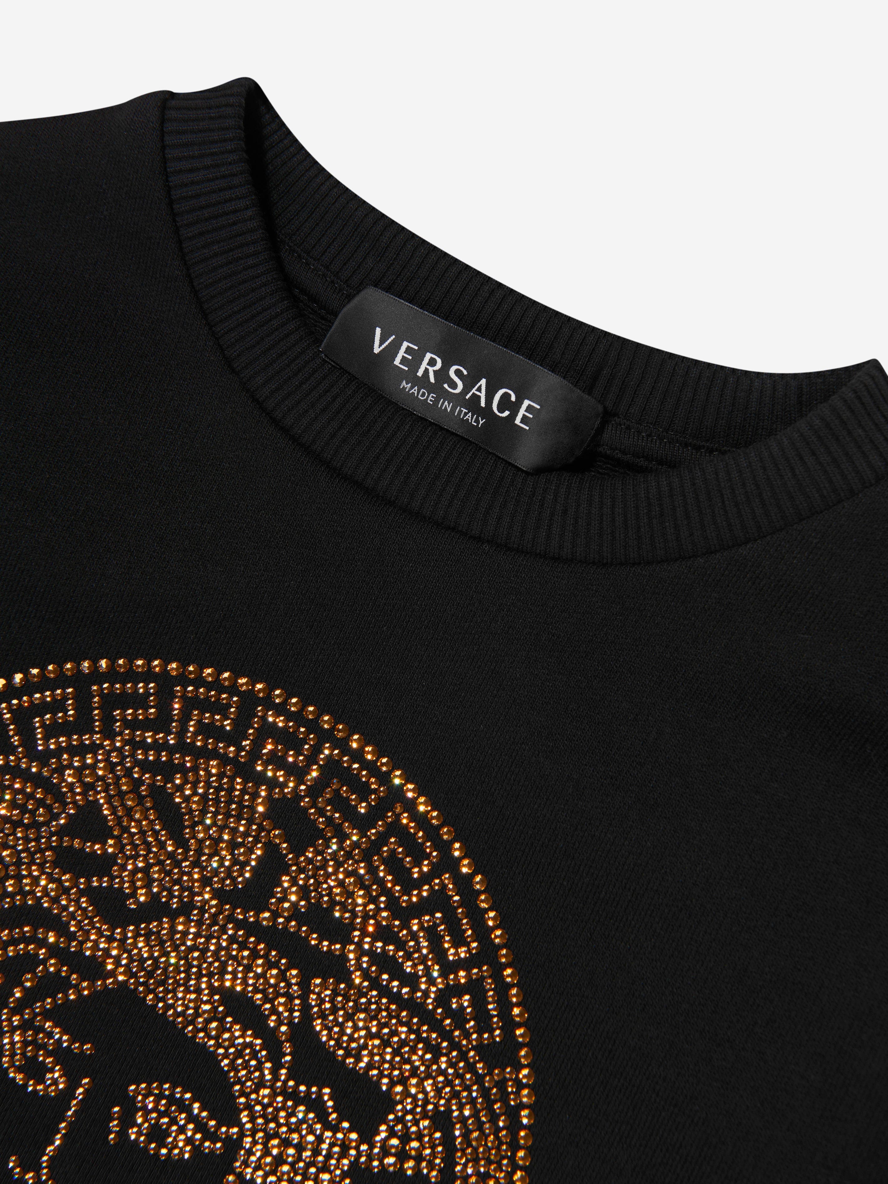 Versace Girls Studded Medusa Sweatshirt