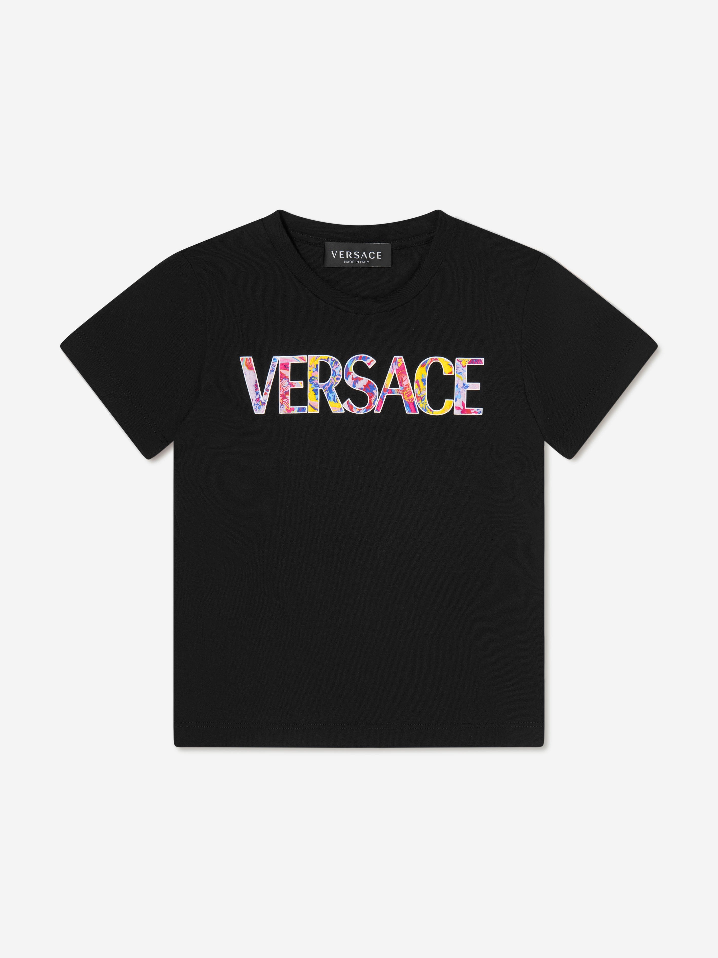 Versace Girls Logo Print T-Shirt