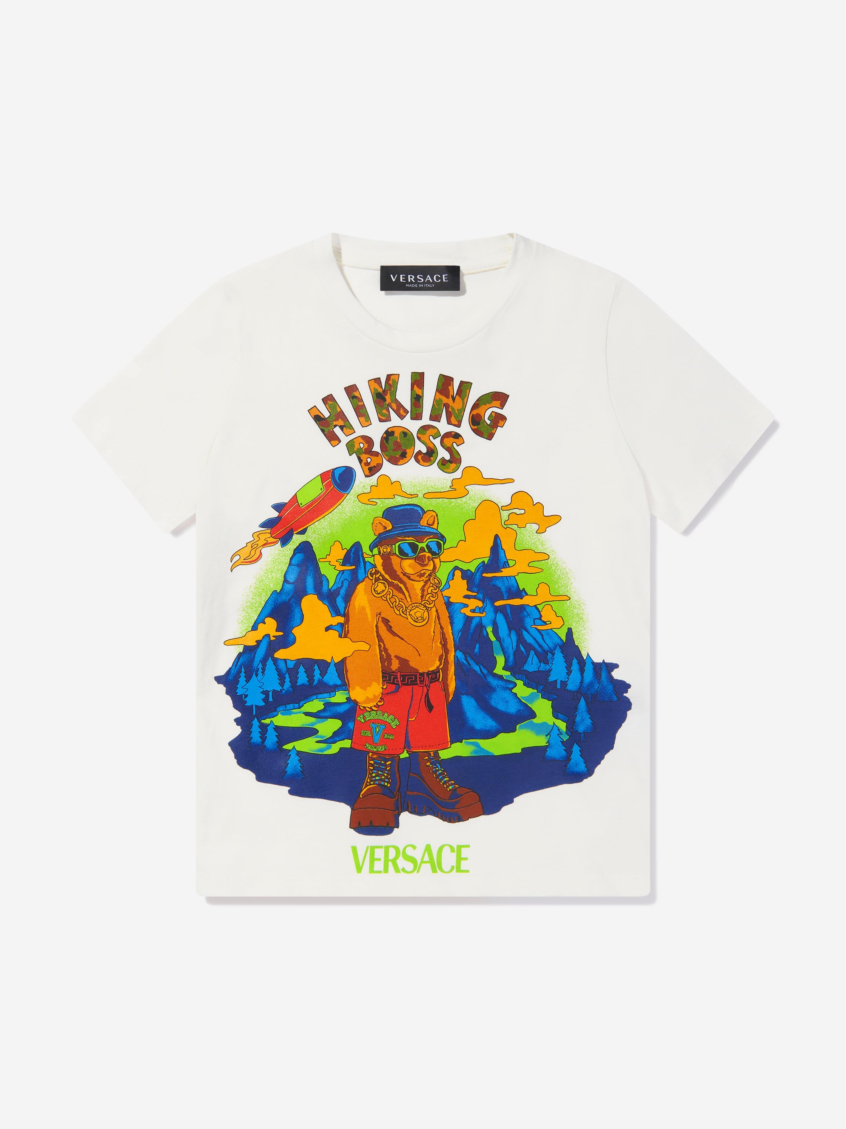 Versace Boys Hiking Logo T-Shirt