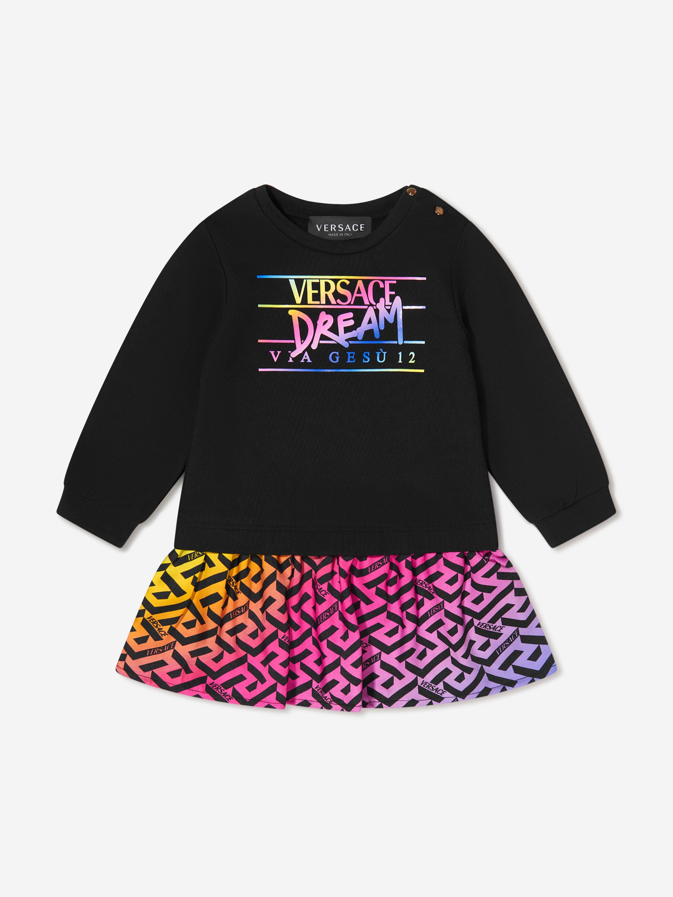 Versace Baby Girls Logo Sweater Dress