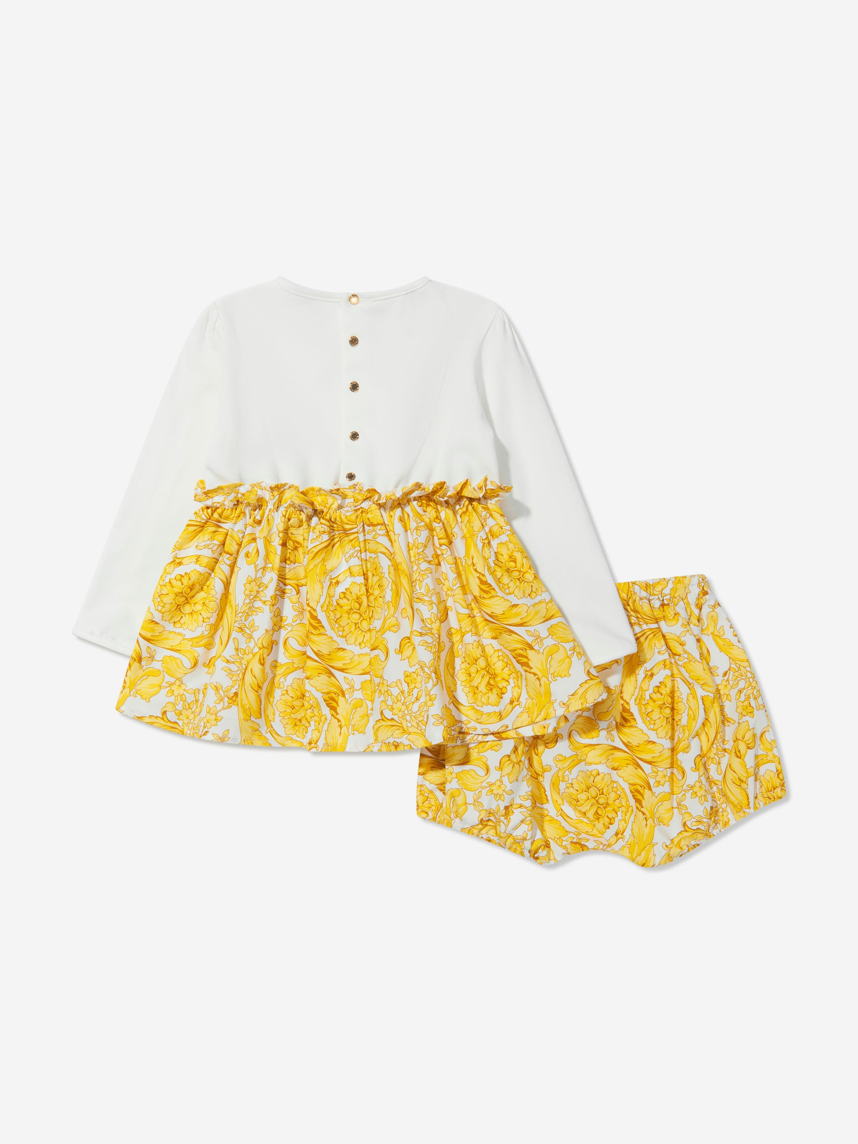 Versace Baby Girls Barocco Dress With Bloomers