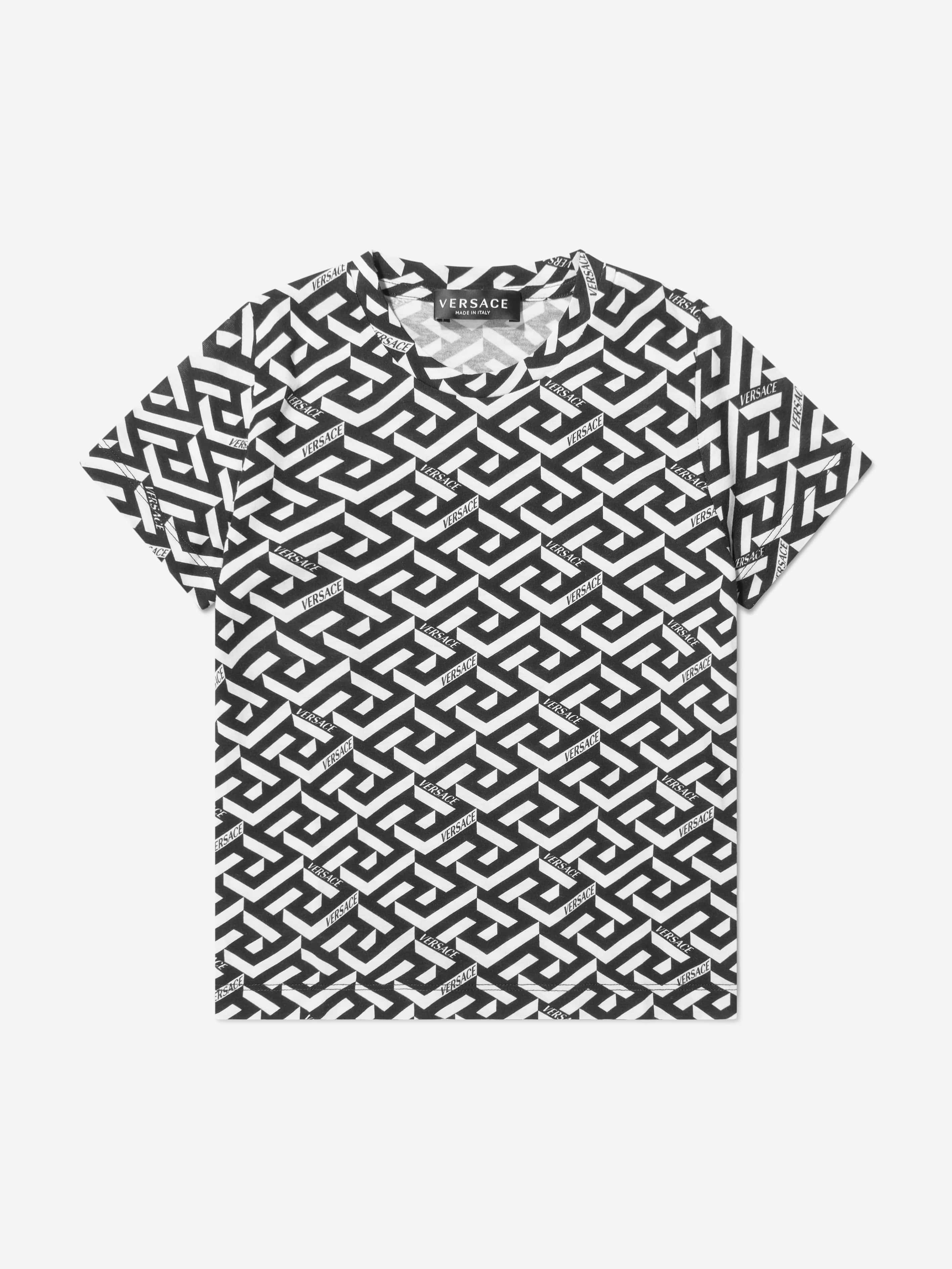 Versace Boys La Greca Print T-Shirt