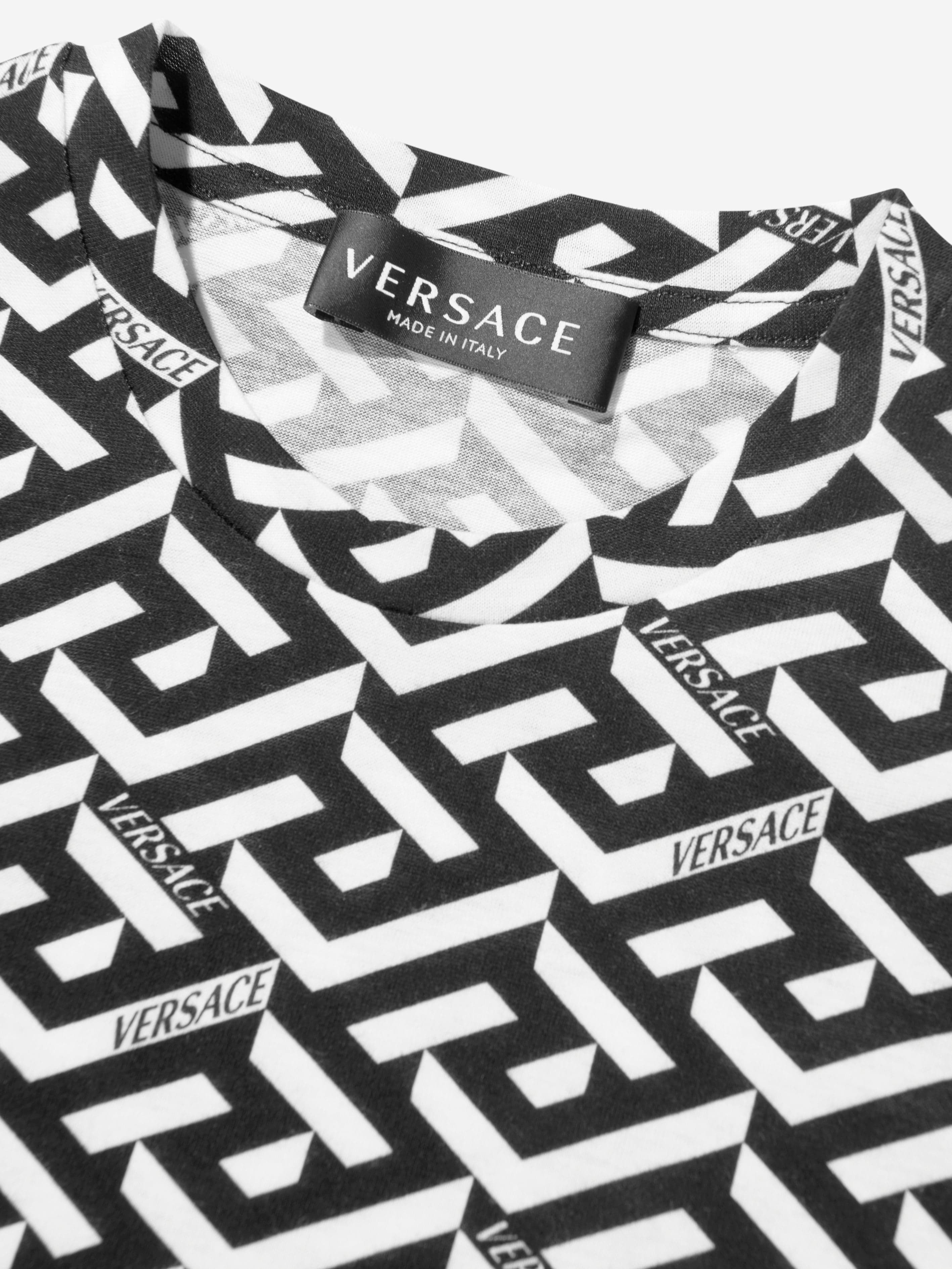 Versace Boys La Greca Print T-Shirt