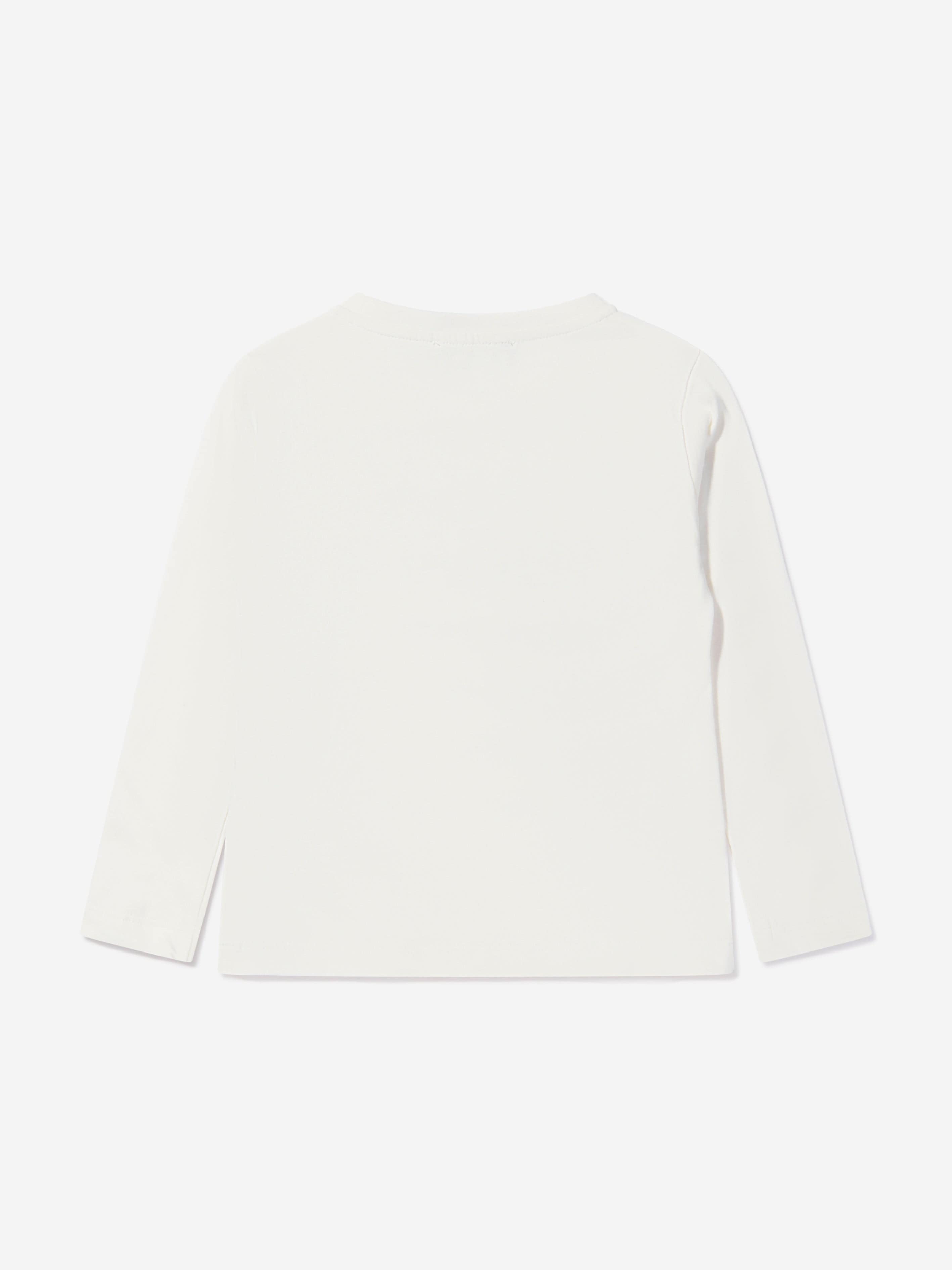 Versace Girls Long Sleeve Box Logo T-Shirt