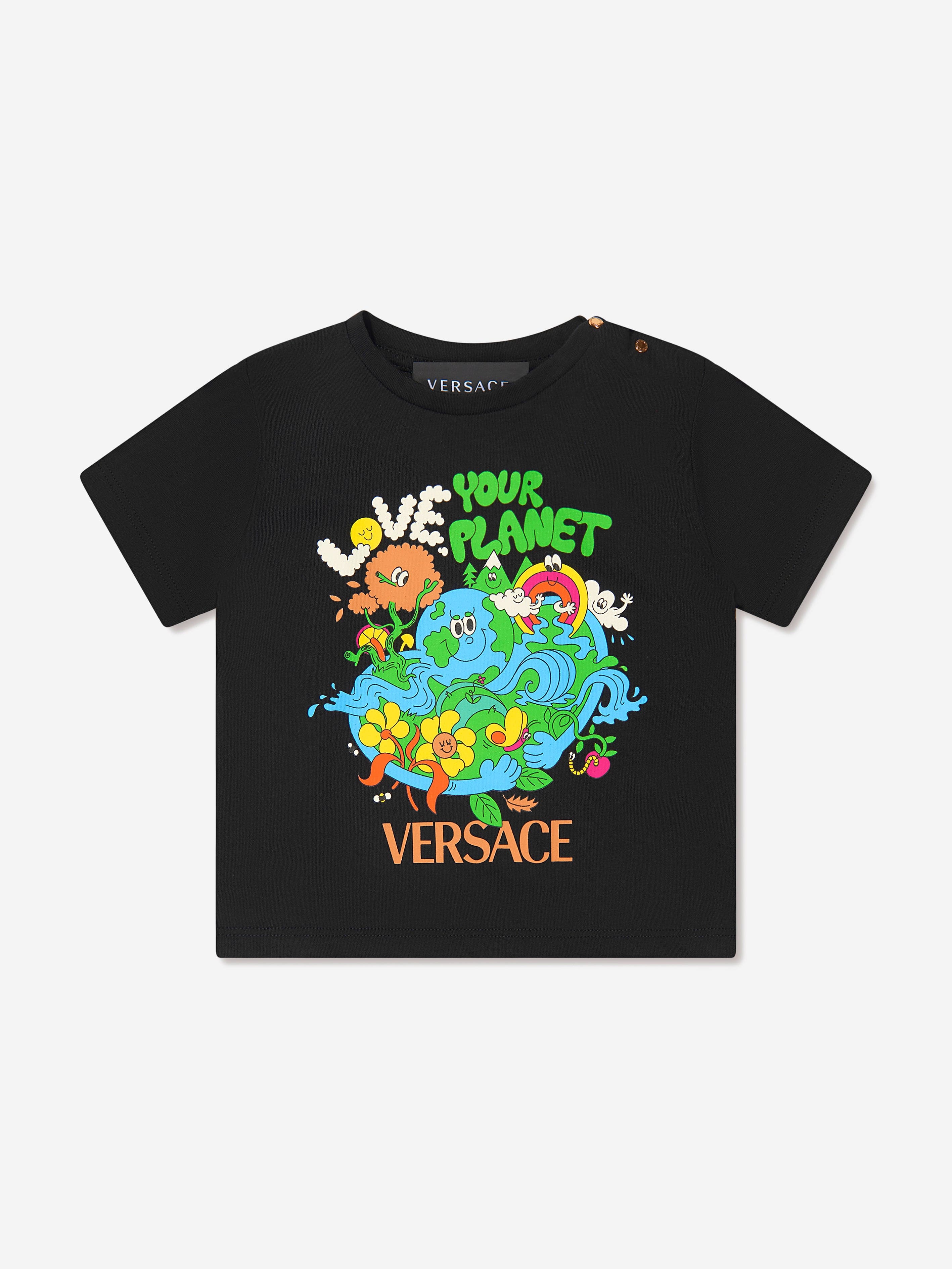 Versace Baby Boys Love Your Planet T-Shirt