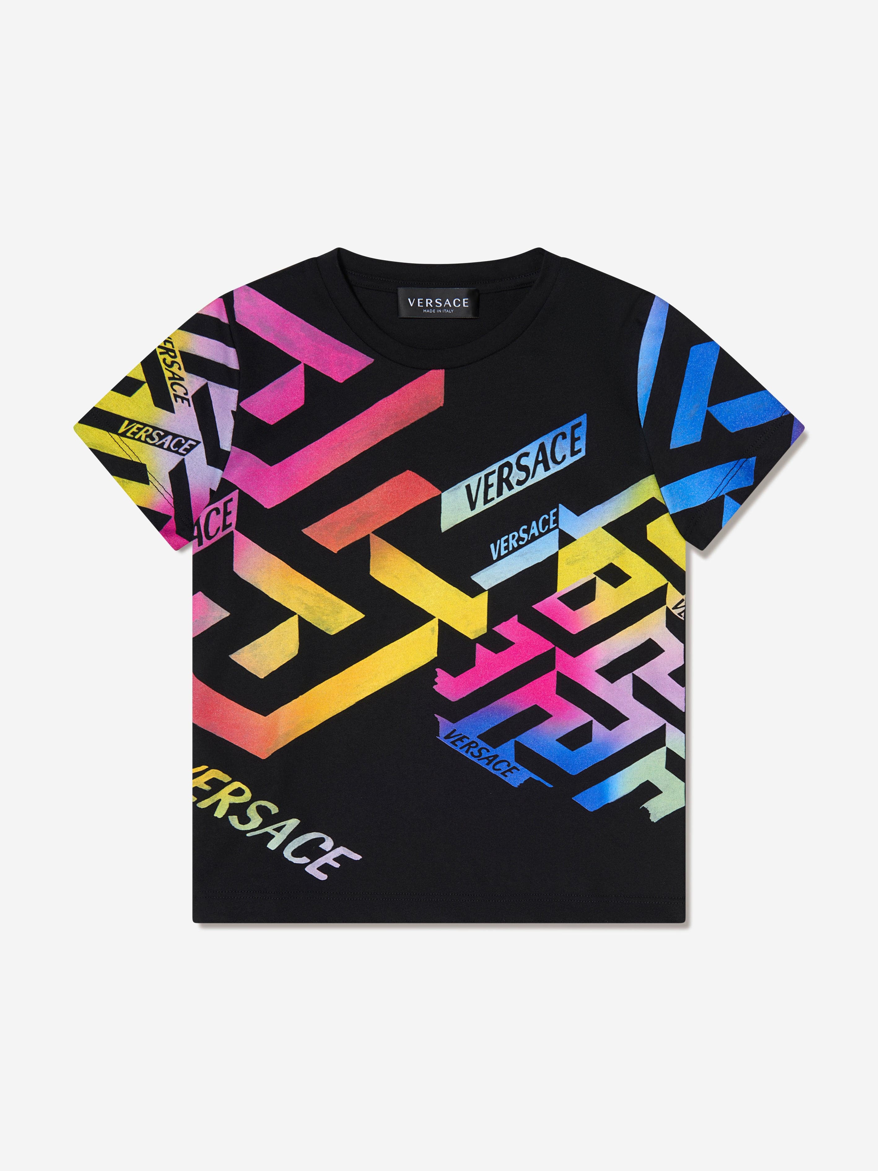 Versace Girls Graphic Print T-Shirt