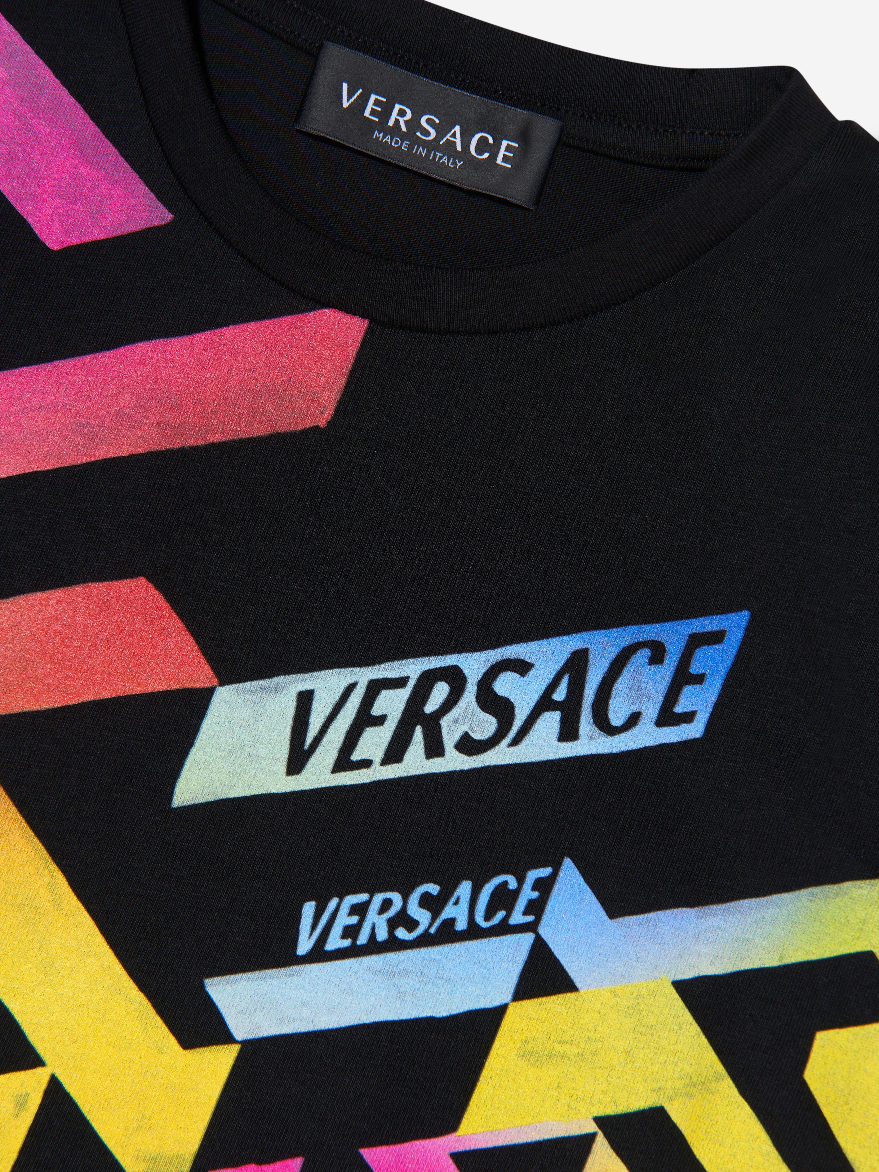 Versace Girls Graphic Print T-Shirt