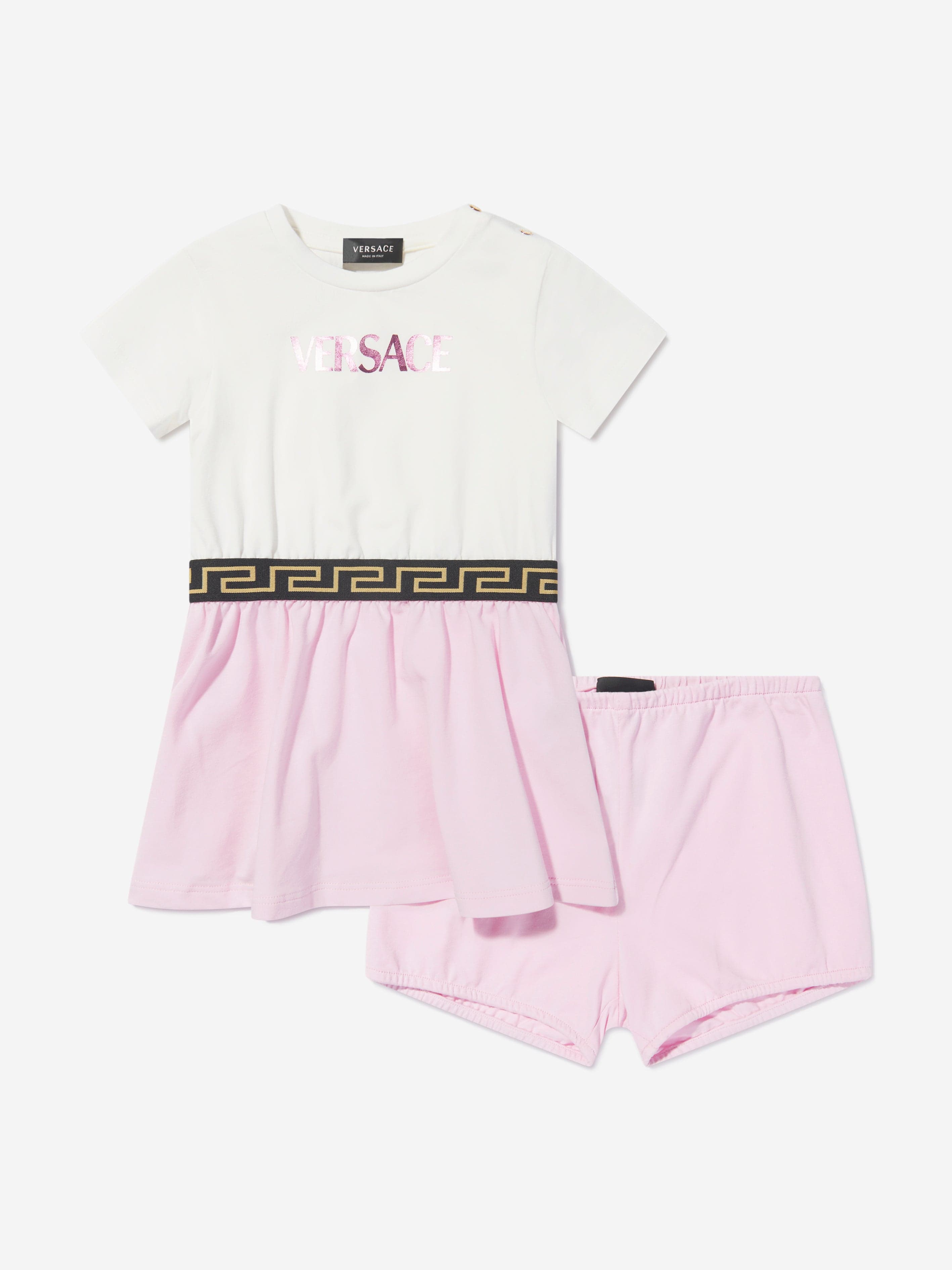 Versace Baby Girls Dress And Bloomers Set