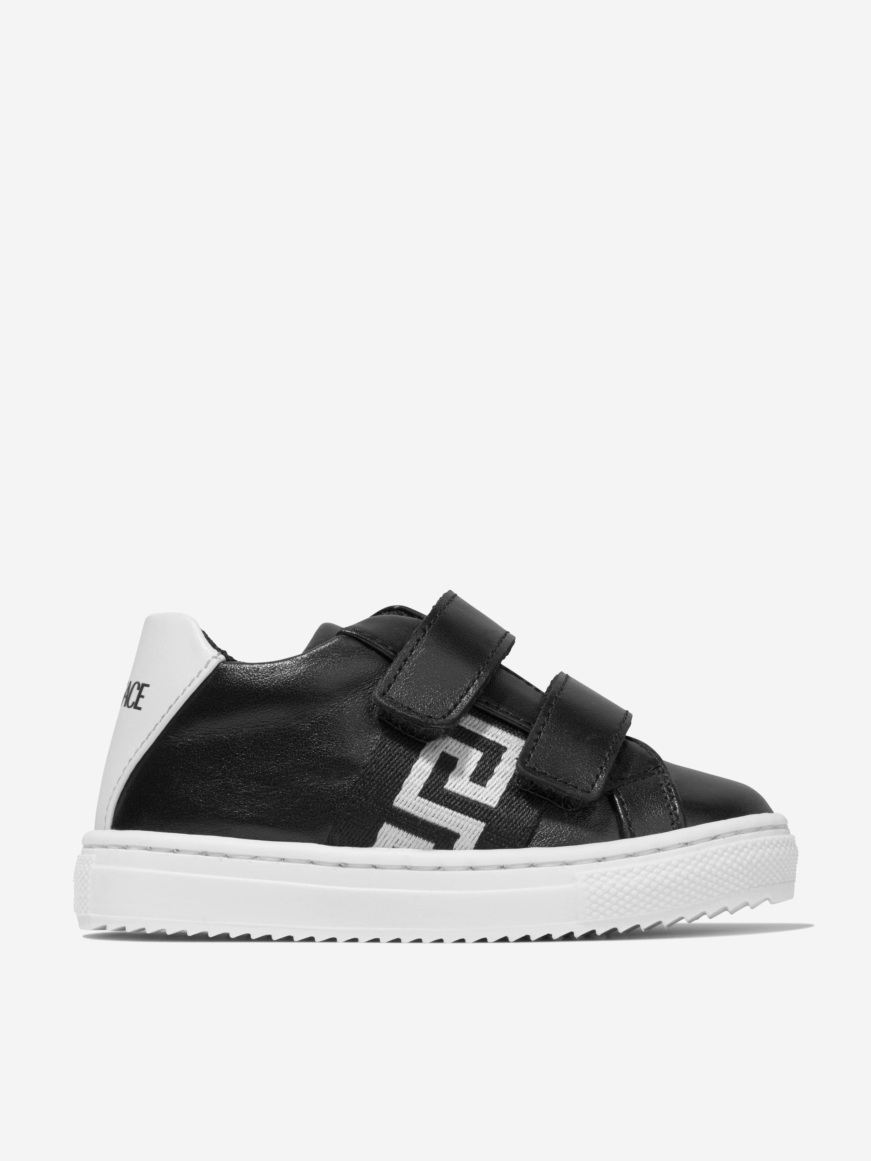 Versace Kids Leather Greca Trainers