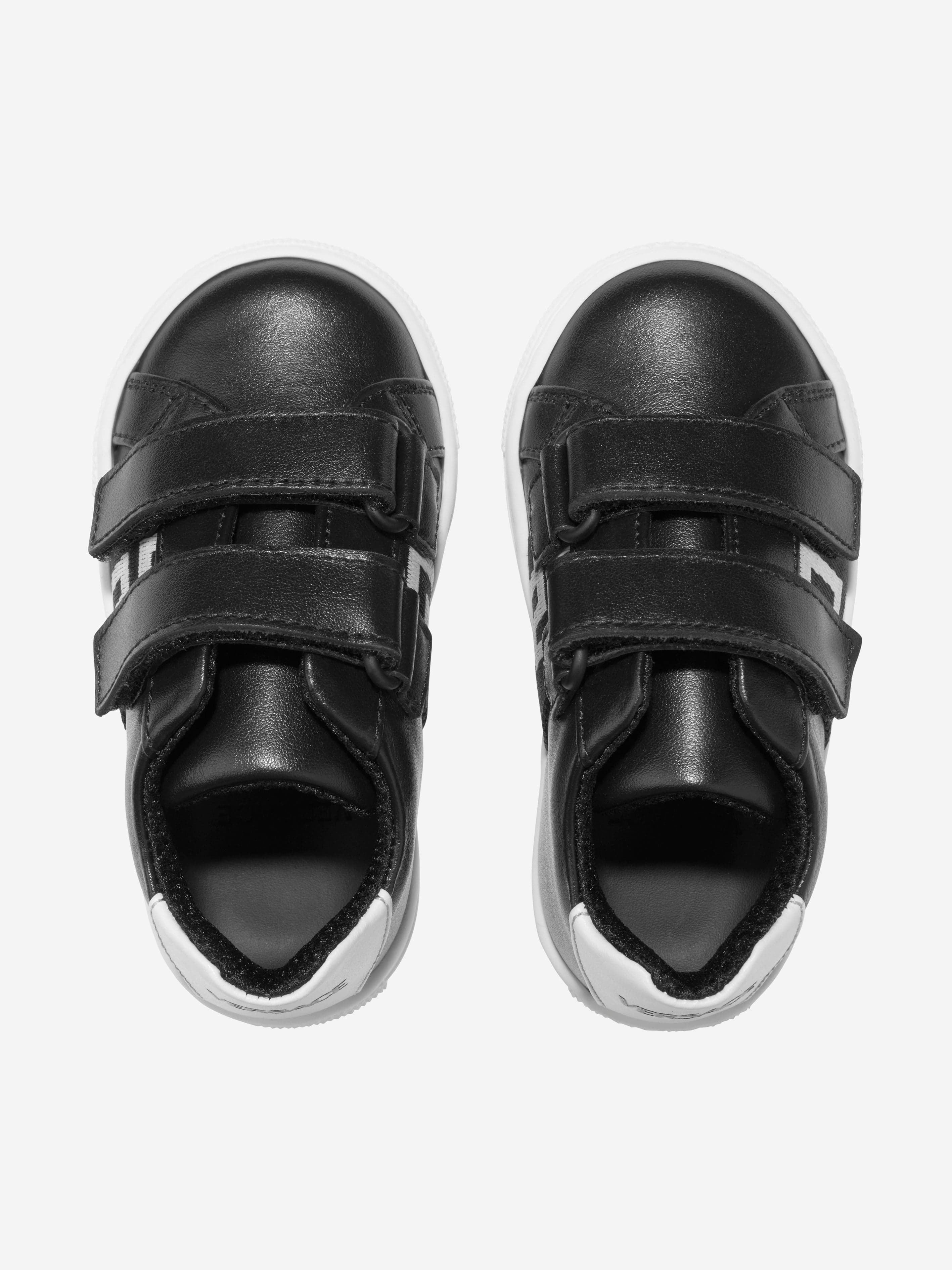 Versace Kids Leather Greca Trainers