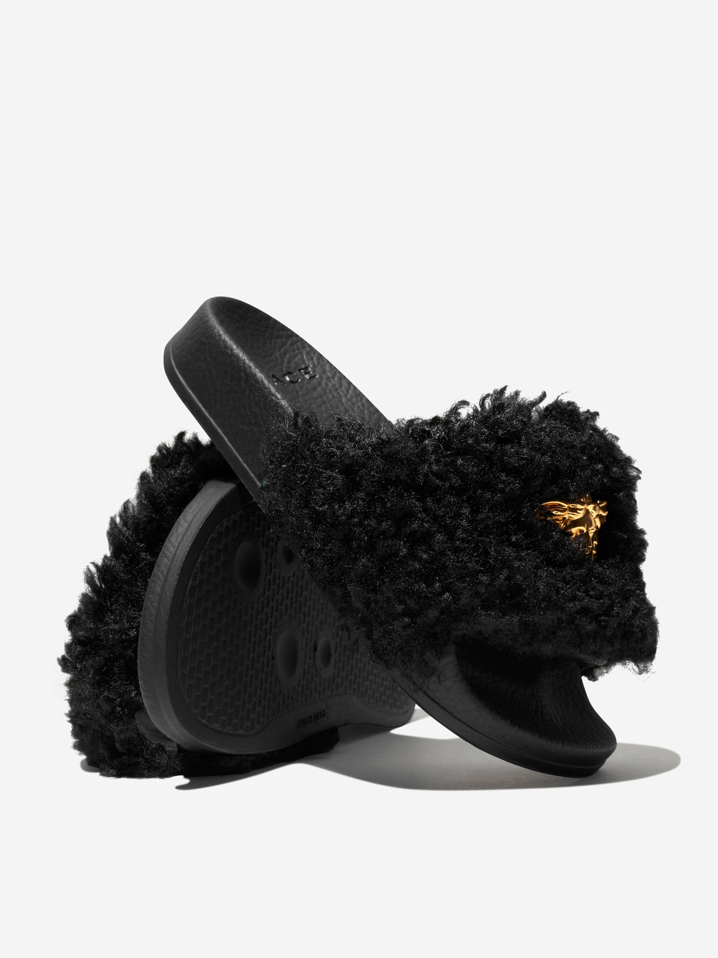 Versace Kid Fluffy Medusa Sliders