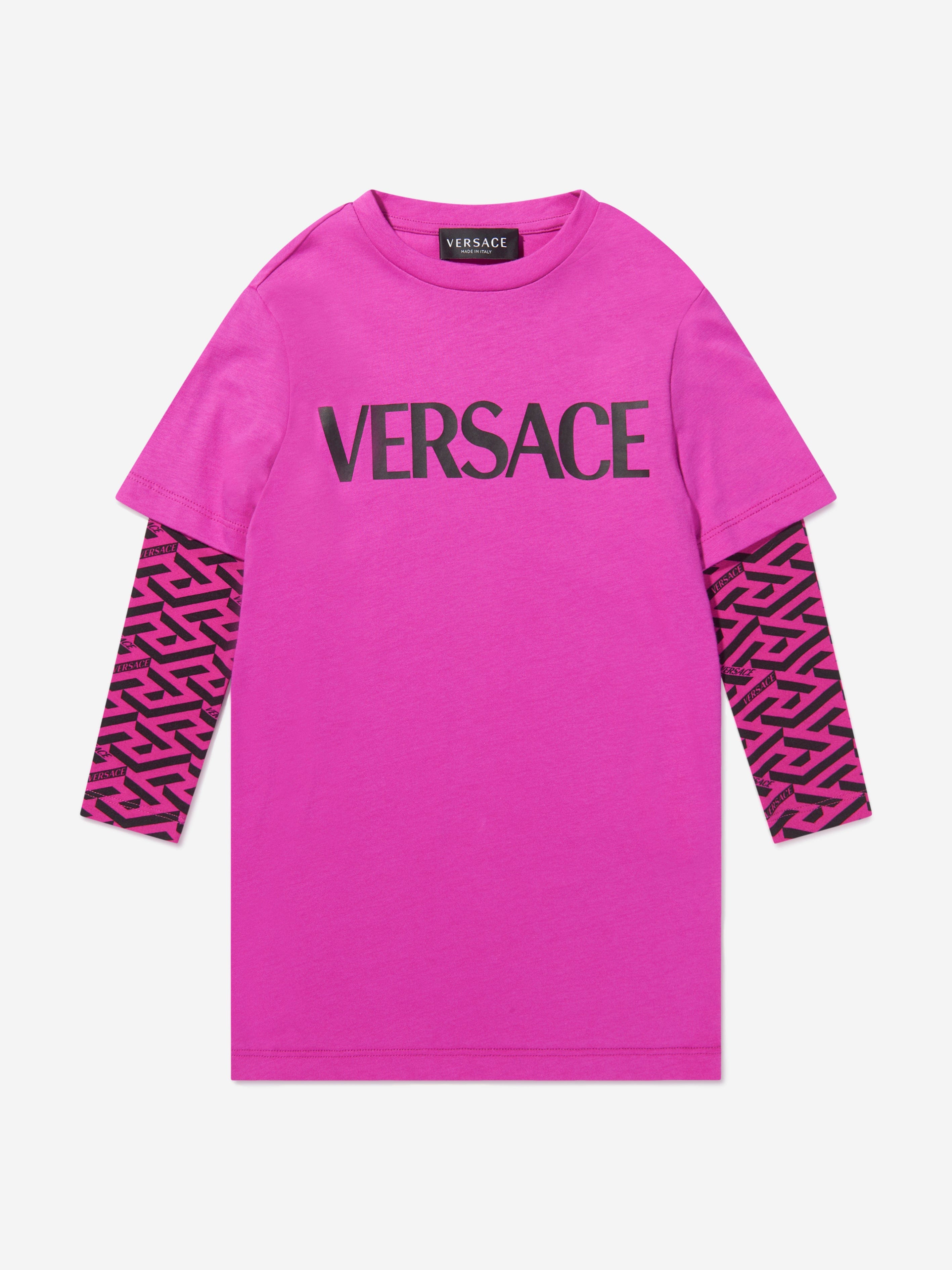 Versace Girls Long Sleeve T-Shirt Dress