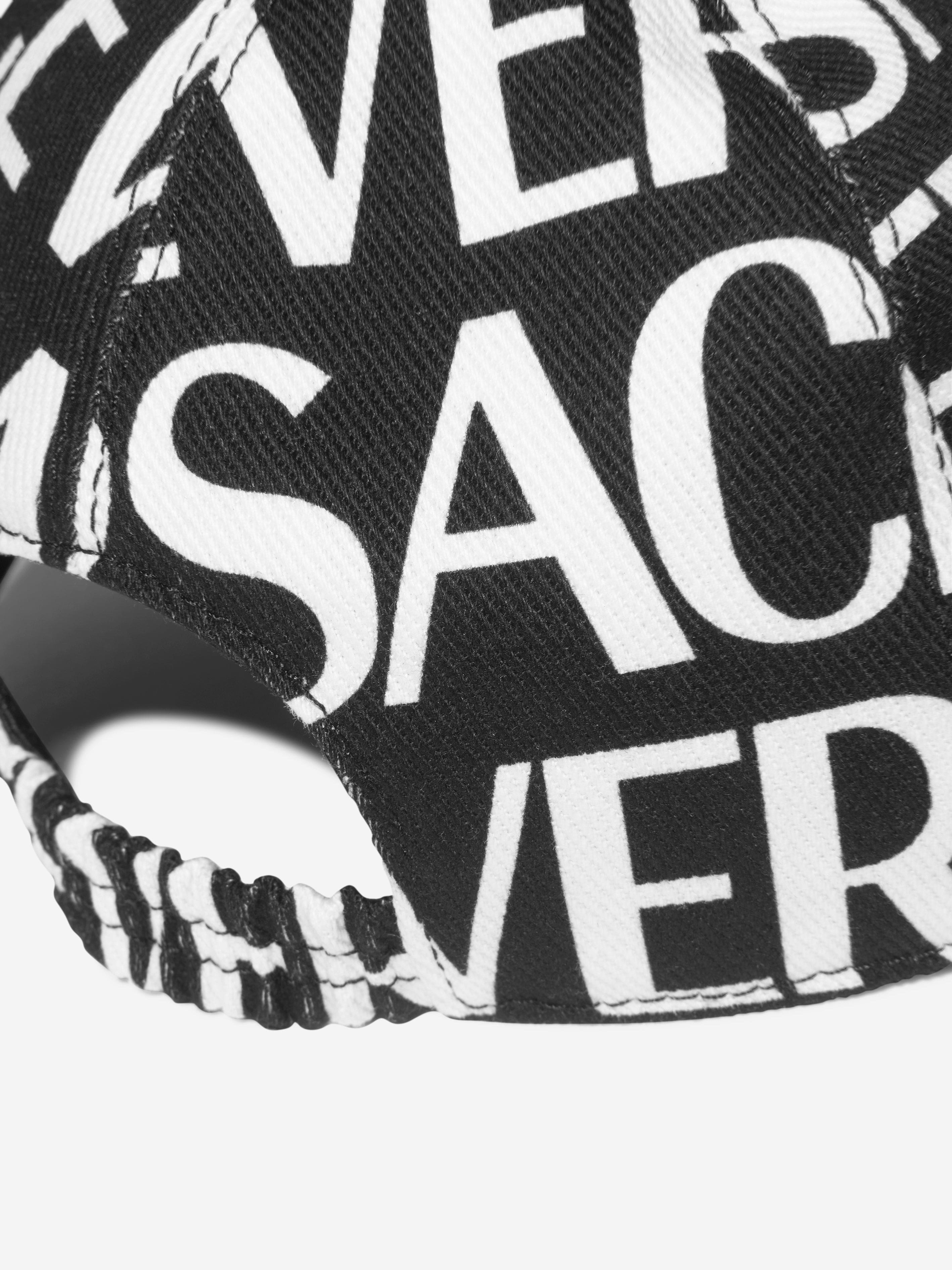 Versace Kids Logo Print Cap